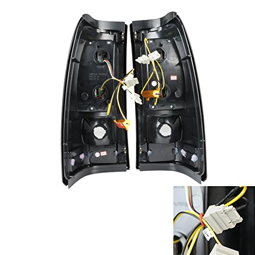 Spec-D Tuning LT-SIV99GLED-TM Smoked LED Tail Lights for Chevy Silverado & GMC Sierra Fleetside - Upgrade Your Truck's Style & Safety for Night Driving & Off-Road Adventures