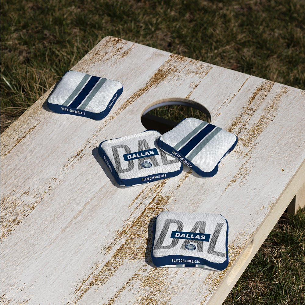Dallas Cowboys Football Gameday Cornhole Bags - Premium Synergy Edge Bean Bags for Tailgating, Backyard Games & NFL Parties