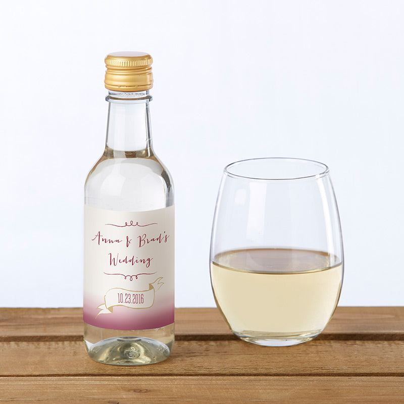 Personalized Mini Wine Bottle Labels - Custom Wine Tags for Weddings, Parties & Gifts | Perfect for DIY Wine Bottle Decorations & Special Occasions