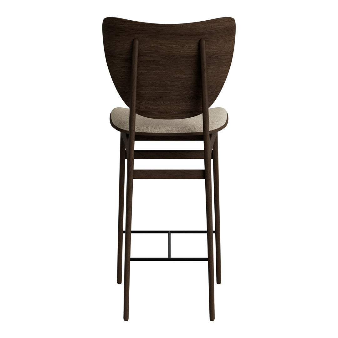 Elephant Counter Chair - Upholstered Bar Stool with Back Support for Kitchen Island, Breakfast Nook & Home Decor