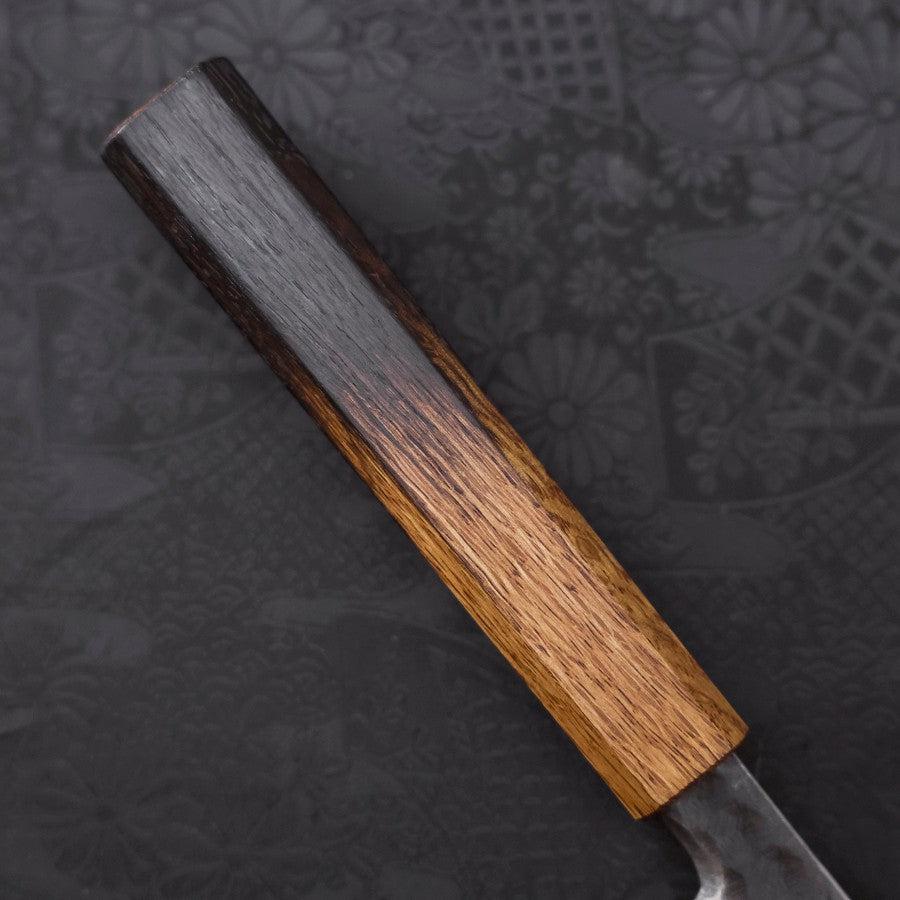 Premium Yanagiba Sushi Knife - Blue Steel #2 Kurouchi Tsuchime Finish with Urushi Handle - 210mm Japanese Chef Knife for Sushi, Sashimi & Precision Cutting - Professional Kitchen & Home Cooking Essential
