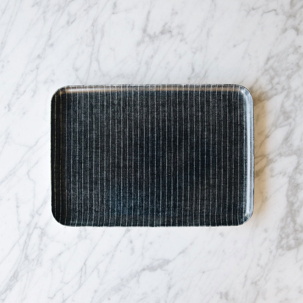 Premium Linen Tray in Indigo Blue - Elegant Home Decor for Jewelry, Keys & Essentials | Perfect for Bedroom, Bathroom & Entryway Organization