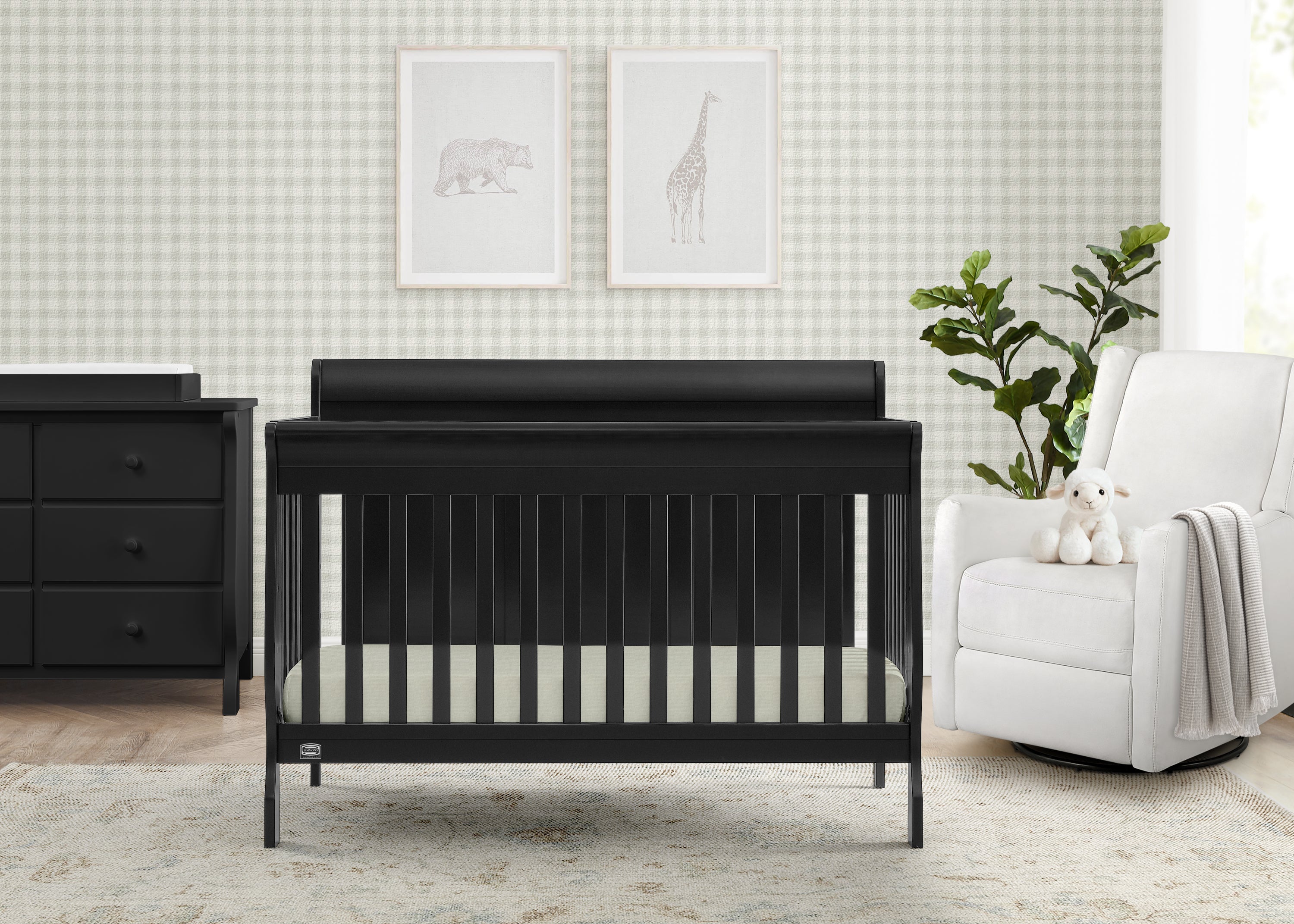Carter 6-in-1 Convertible Baby Crib - Toddler Bed & Daybed with Adjustable Mattress Height | Nursery Furniture for Boys & Girls | Perfect for Small Spaces & Growing Families
