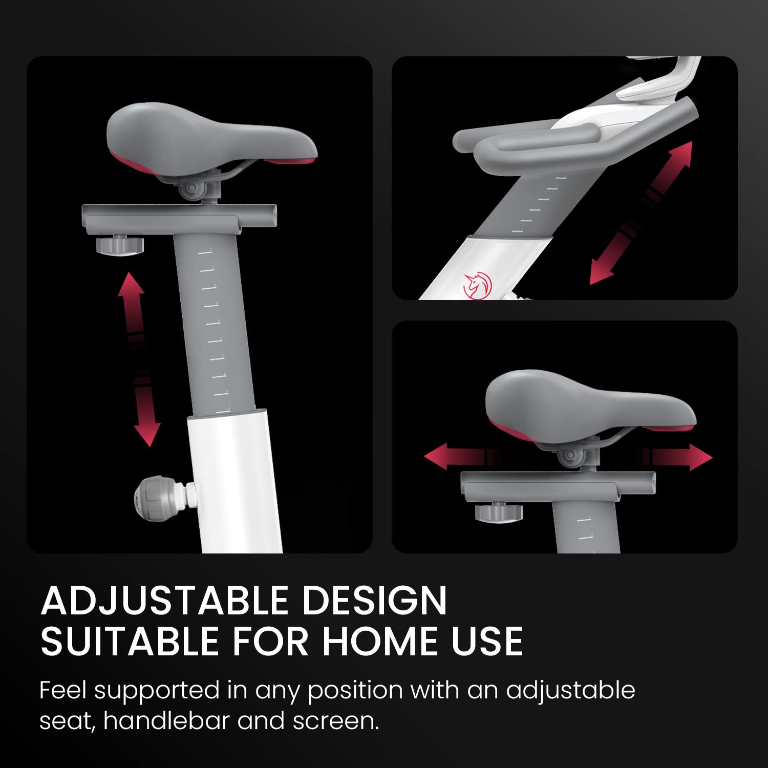 Yesoul Smart Magnetic Stationary Exercise Bike for Home Gym - Ultra Quiet Indoor Cycling Bike with Tablet Mount & Comfortable Seat Cushion | Perfect for Women's Apartment Workouts, Home Fitness & Cardio Training