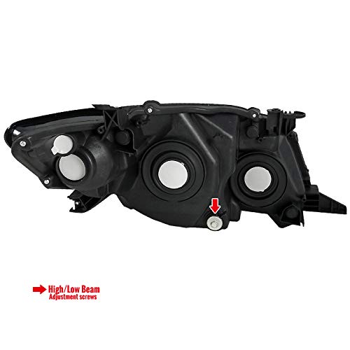 2009-2010 Toyota Corolla XLE CE Sedan Replacement Smoke Lens Headlights - LED Driving Lamps for Night Visibility & Style Upgrade | Perfect for Daily Commute, Road Trips & Car Customization
