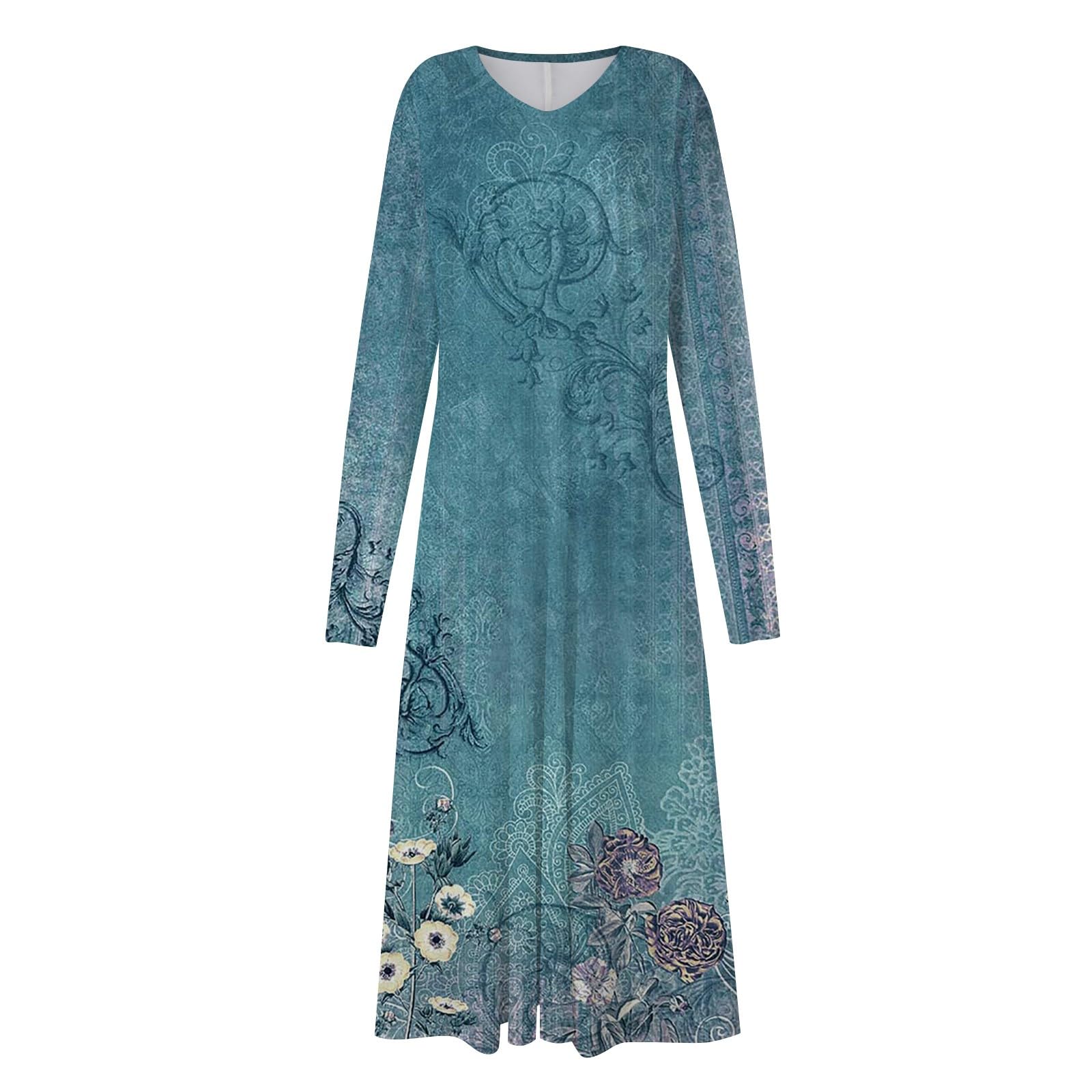 Plus Size Fall Dresses for Women 2024 - Long Sleeve Maxi Wedding Guest Dresses for Curvy Women | Elegant Formal Occasions & Autumn Events