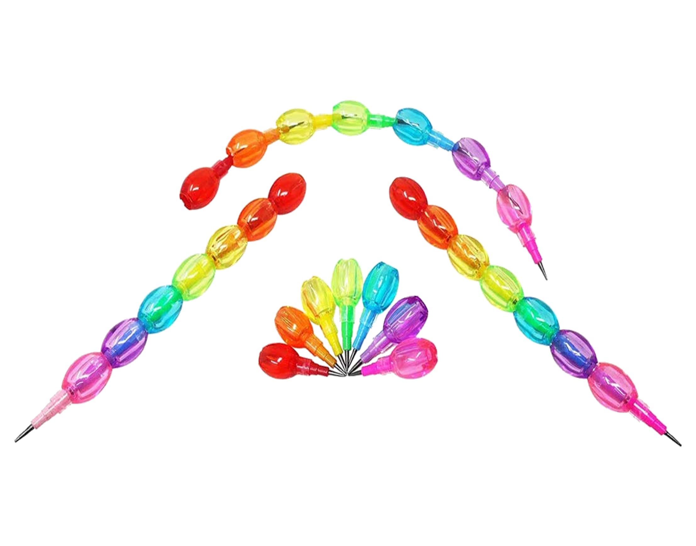 ShubhKraft Bulk Non-Sharpening Pearl Moti Pencils for Kids - 16-Piece Multicolor Set - Perfect for Birthday Party Favors, School Rewards & Classroom Gifts