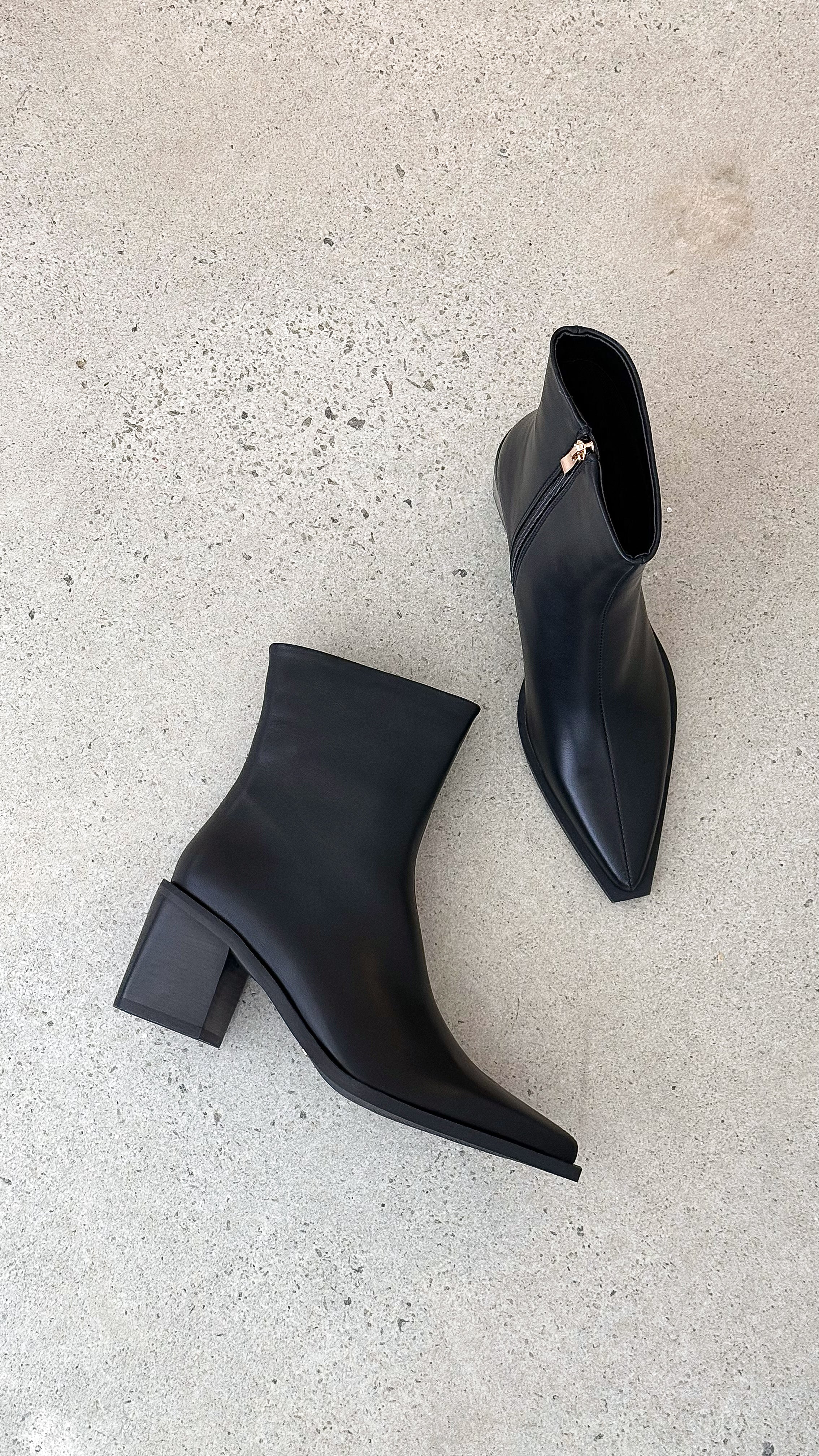 Leanora Black Boots for Women - Stylish & Comfortable Ankle Boots for Fall, Winter & Everyday Wear