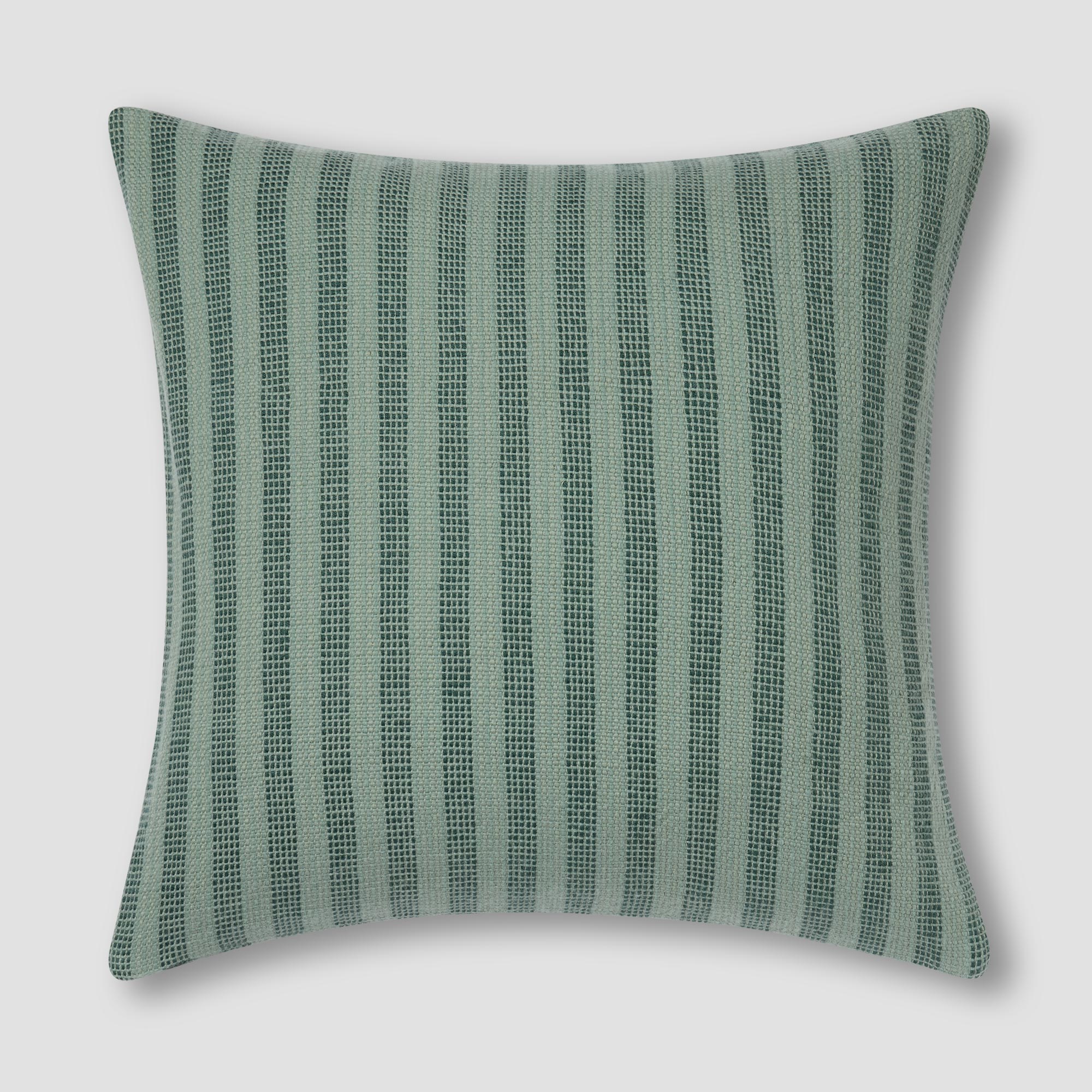 Pine Green Pembroke Stripe Wool Cushion Cover - Soft & Durable Decorative Pillow Case for Sofa, Bed, Chair - Home Decor & Living Room Accessories