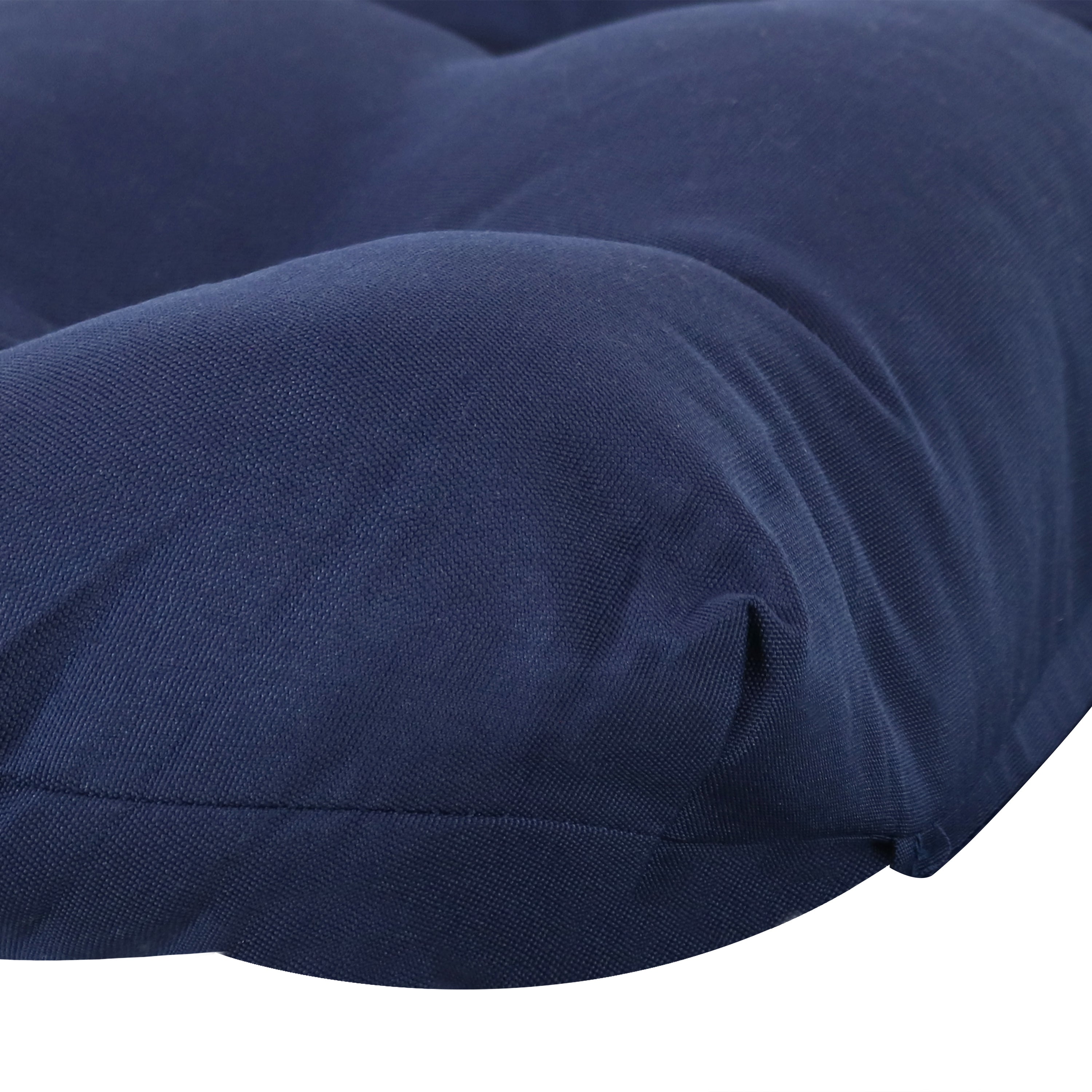 Sunnydaze Olefin Tufted Outdoor Chaise Lounge Chair Cushion - Water-Resistant Patio Furniture Cushion for Poolside, Deck, and Garden Relaxation