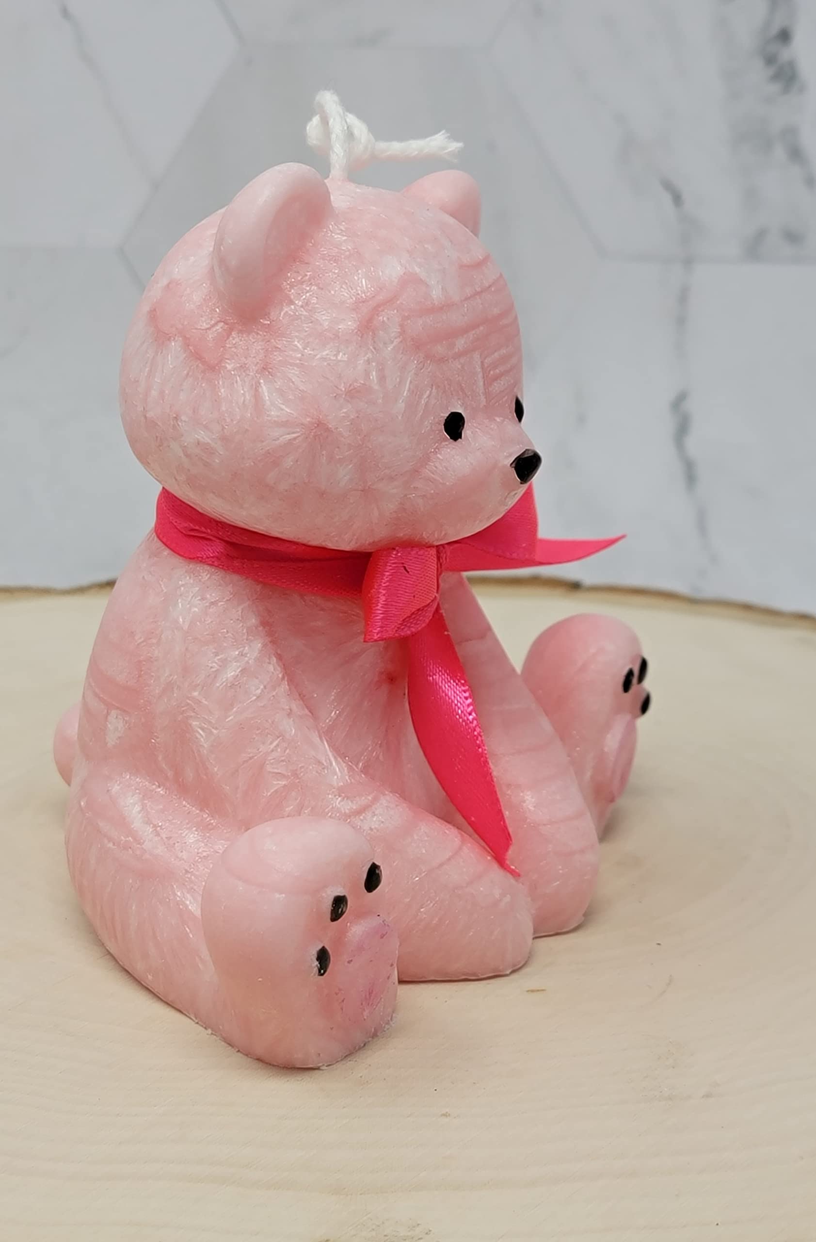 Teddy Bear Candles Set of 2 - Blue Scented Soy Wax Candles for Home Decor, Birthday Gifts & Romantic Ambiance