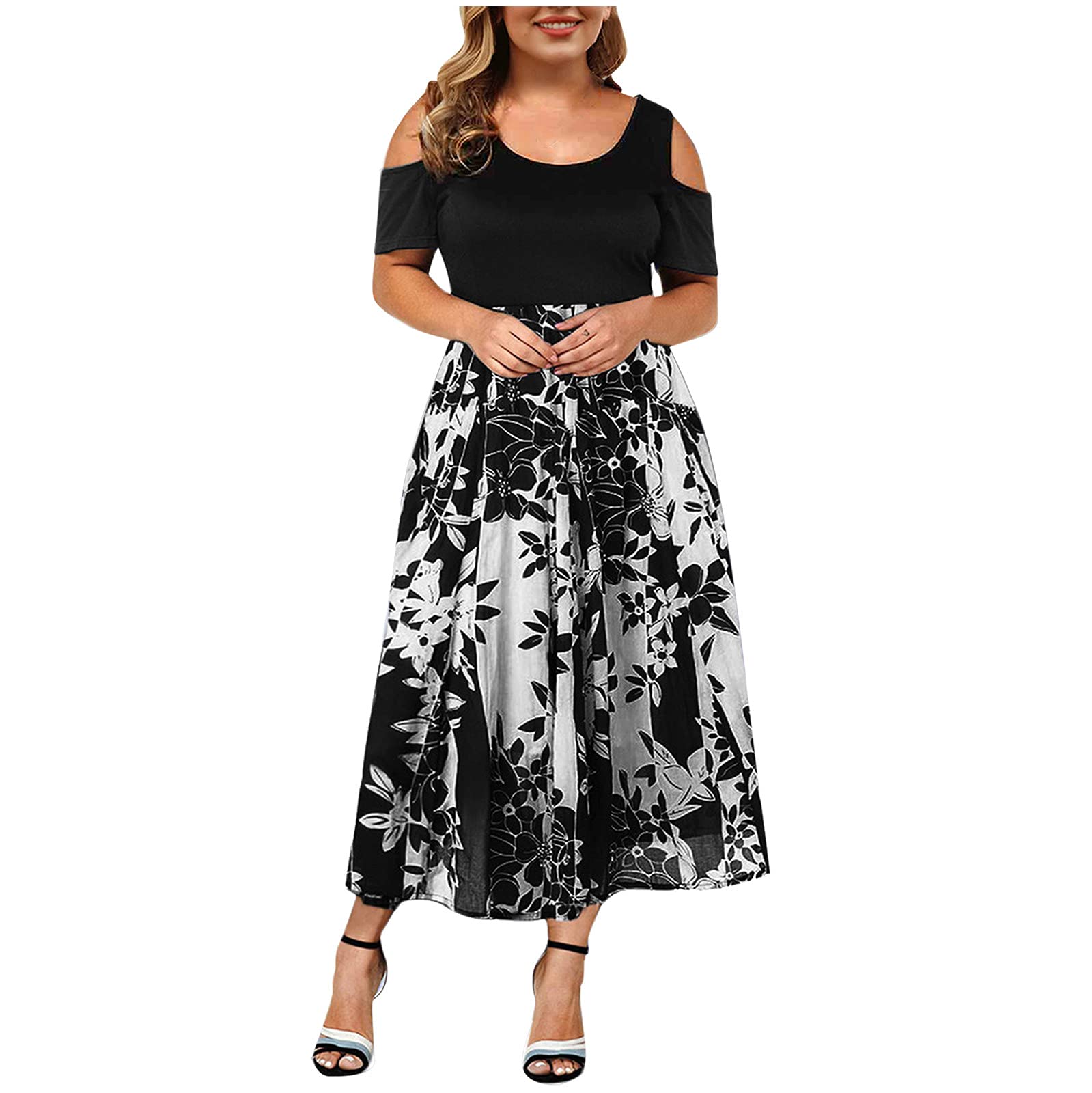 Plus Size Summer Dresses for Women - Wedding Guest, Beach & Casual Boho Sundresses | Flowy Trendy Maxi Dresses for Curvy Figures | Perfect for Outdoor Parties, Vacations & Date Nights