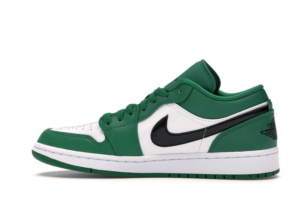 Nike Air Jordan 1 Low Pine Green Basketball Shoes for Kids - Grade School Size 5 | Comfortable Sneakers for School, Sports & Everyday Wear