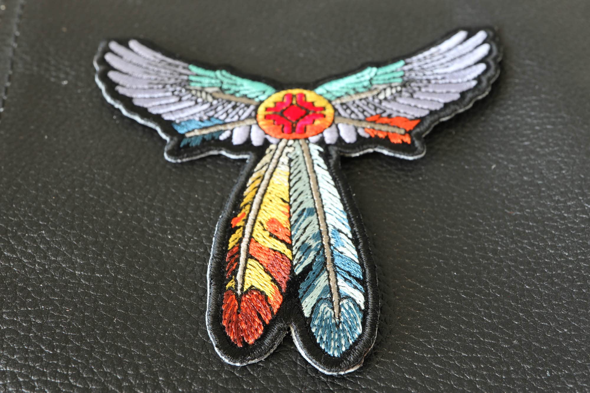 Winged Feathers Iron On Patches for Clothing - DIY Sew On Embroidered Applique for Jackets, Hats & Bags - Perfect for Costumes, Fashion & DIY Crafts