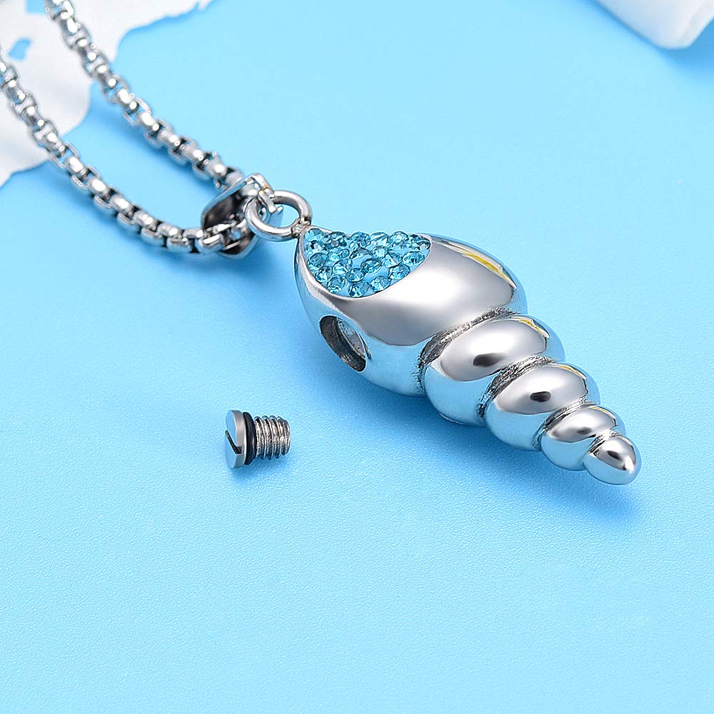 Memorial Urn Necklace for Ashes - Stainless Steel Keepsake Pendant for Loved Ones - Perfect for Remembrance & Travel