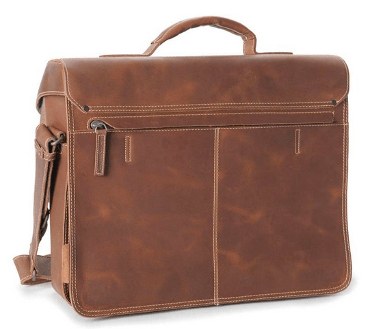 Premium Hunter Finn Business Bag for Men & Women - Durable Leather Laptop Briefcase for Office, Work & Travel - Stylish Professional Messenger Bag for Business Professionals & Commuters
