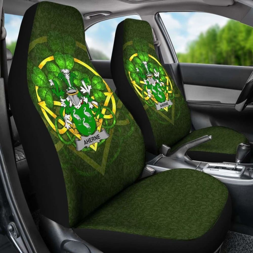 Celtic Shamrock Car Seat Covers Set of 2 - Premium Irish Design for Auto Protection | Perfect for St. Patrick's Day Decor & Irish-Themed Gifts