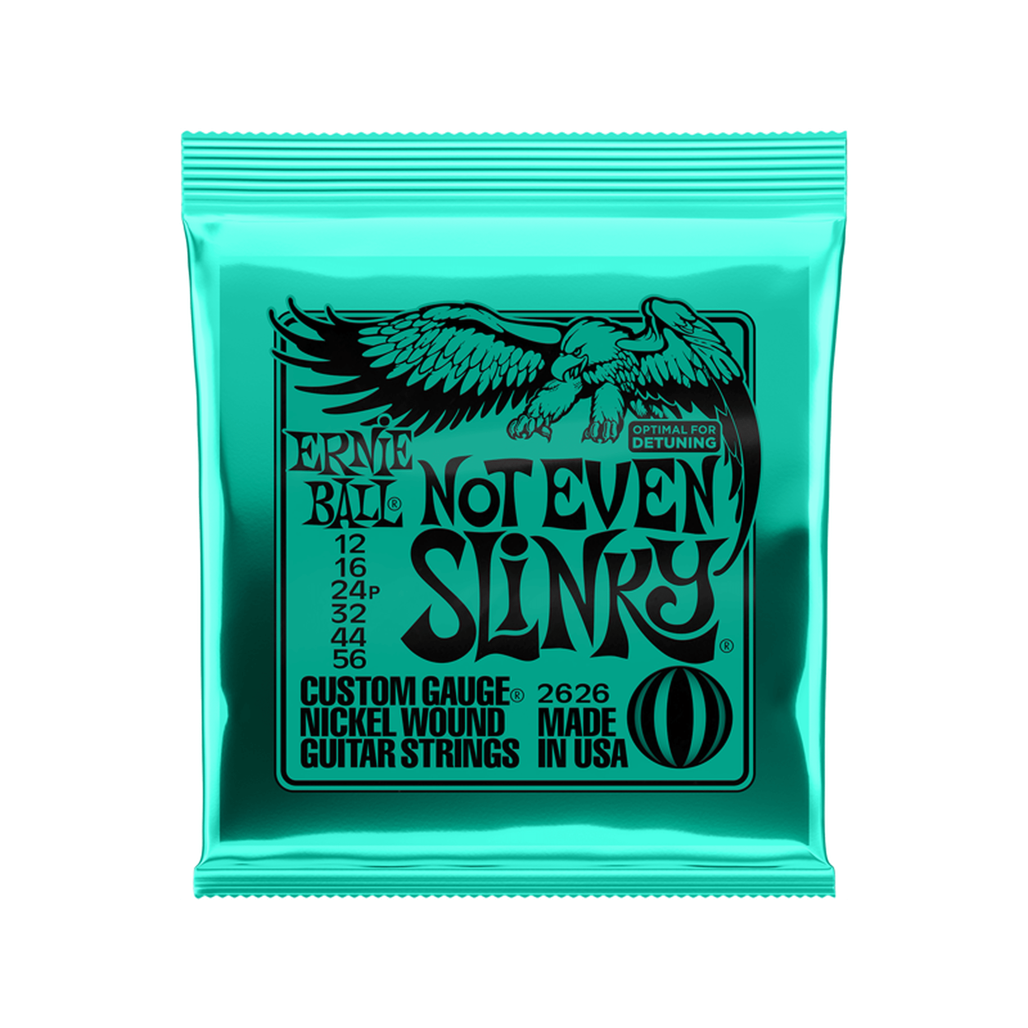 Ernie Ball Not Even Slinky Electric Guitar Strings - 12-56 Gauge for Heavy Riffs & Drop Tunings | Perfect for Rock & Metal Guitarists