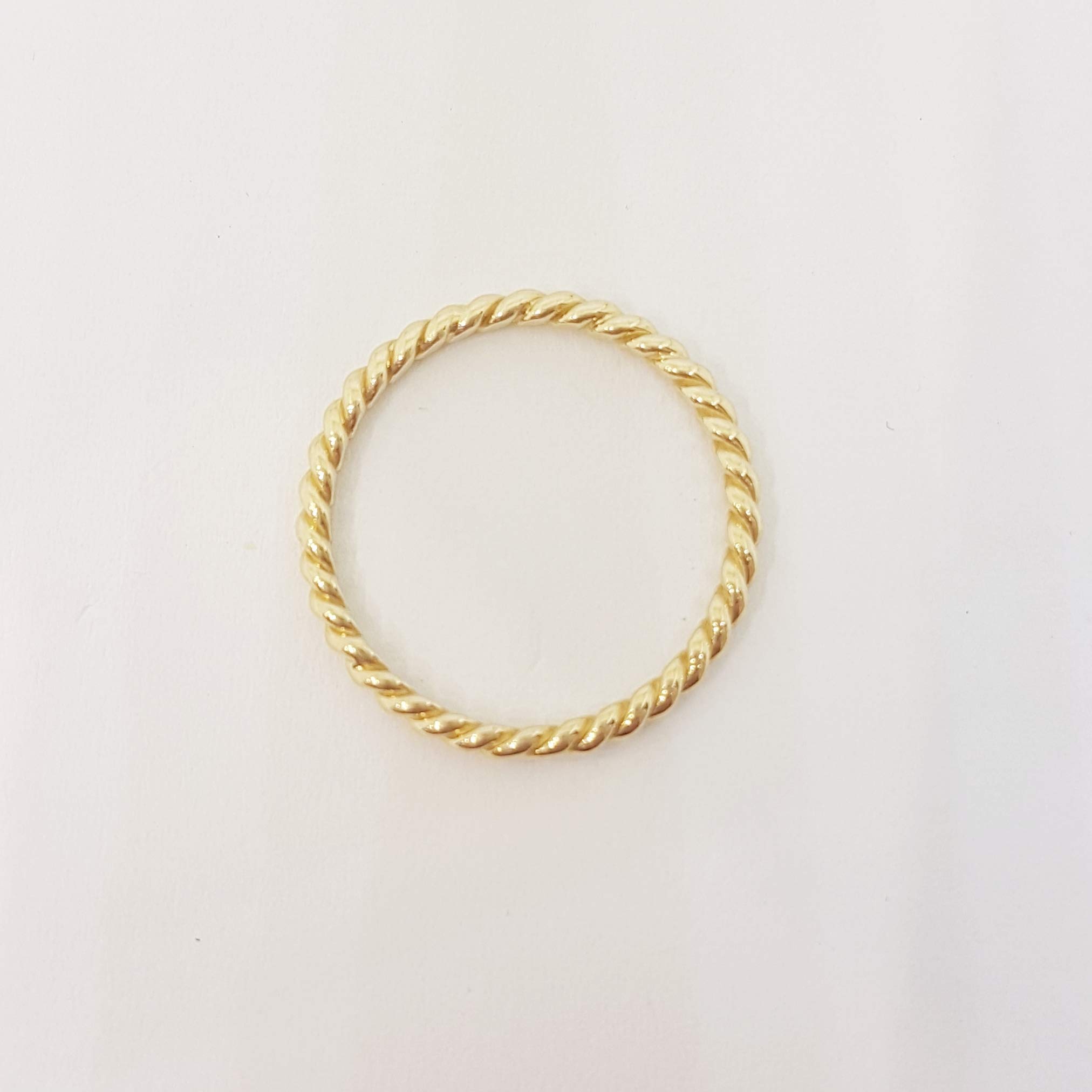 14K Real Solid Gold Rope Ring for Women - Dainty Twisted Rope Design, Elegant Minimalist Jewelry - Perfect Christmas & Birthday Gift for Her, Anniversary Present, Everyday Wear or Special Occasions