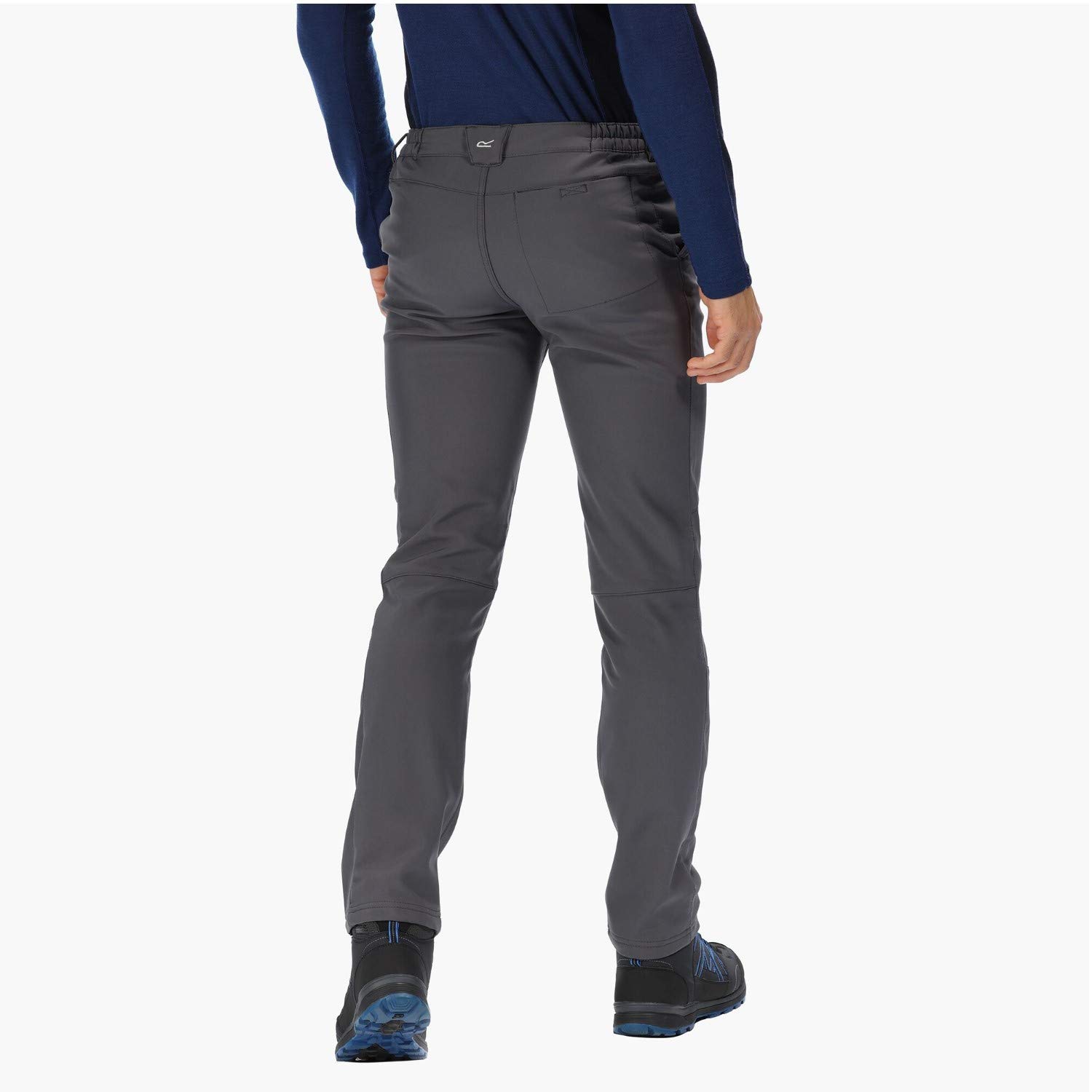 Men's Regatta Fenton Lightweight Softshell Walking Pants - Seal Grey Size 42S (42