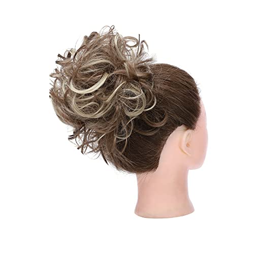 Messy Bun Scrunchie for Women - Stretchable Hair Tie for Tousled Updo & Ponytail - Perfect for Workouts, Yoga, and Everyday Styling