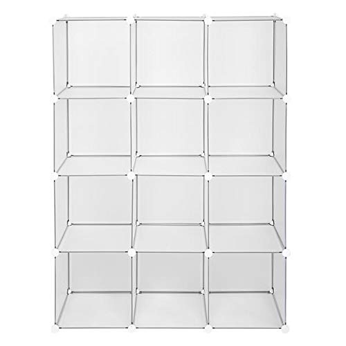 BOERLKY 12-Cube Storage Organizer - Bookshelf, Closet, and Home Organization - Perfect for Kids' Rooms, Living Room, and Office Storage Solutions