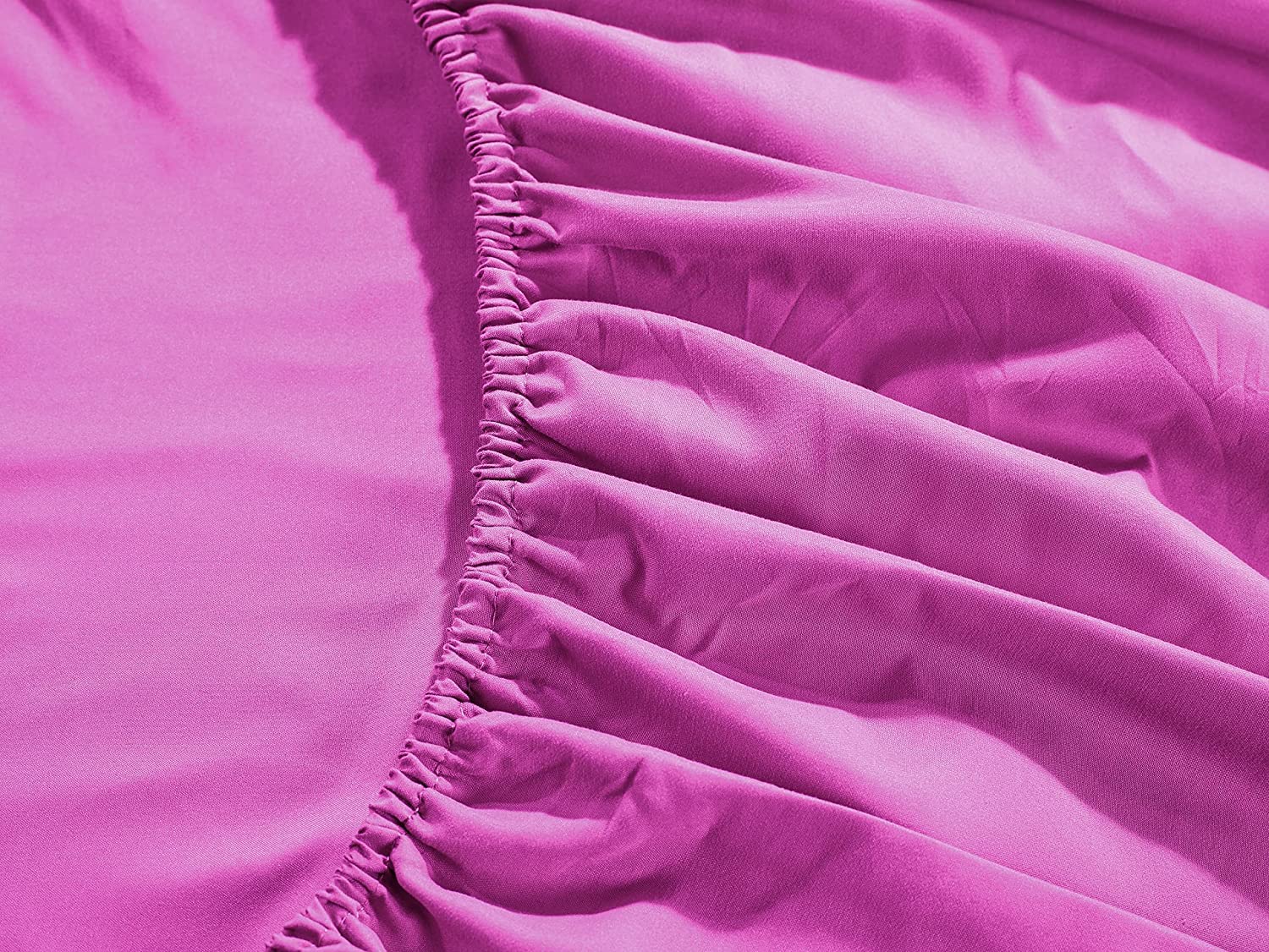 Premium 600 Thread Count 100% Pure Egyptian Cotton 4-Piece Cal King Bed Sheet Set - Hot Pink, Super Soft & Breathable, Deep Pocket Fits Up to 21