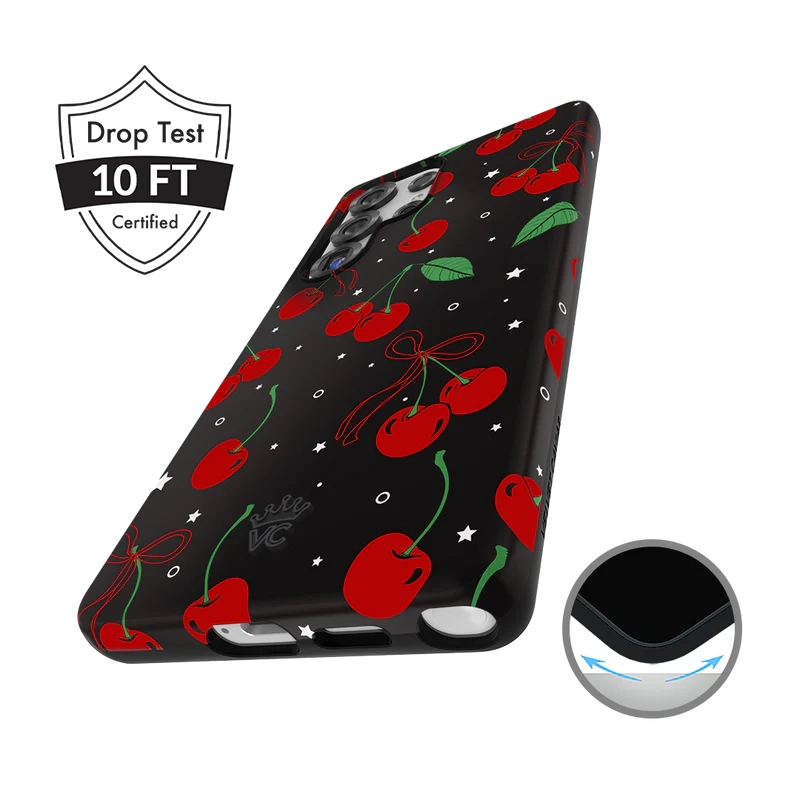 Samsung Phone Case with Cherry Design - Durable Protective Cover for Samsung Galaxy Series - Perfect for Everyday Use, Travel, and Gifting