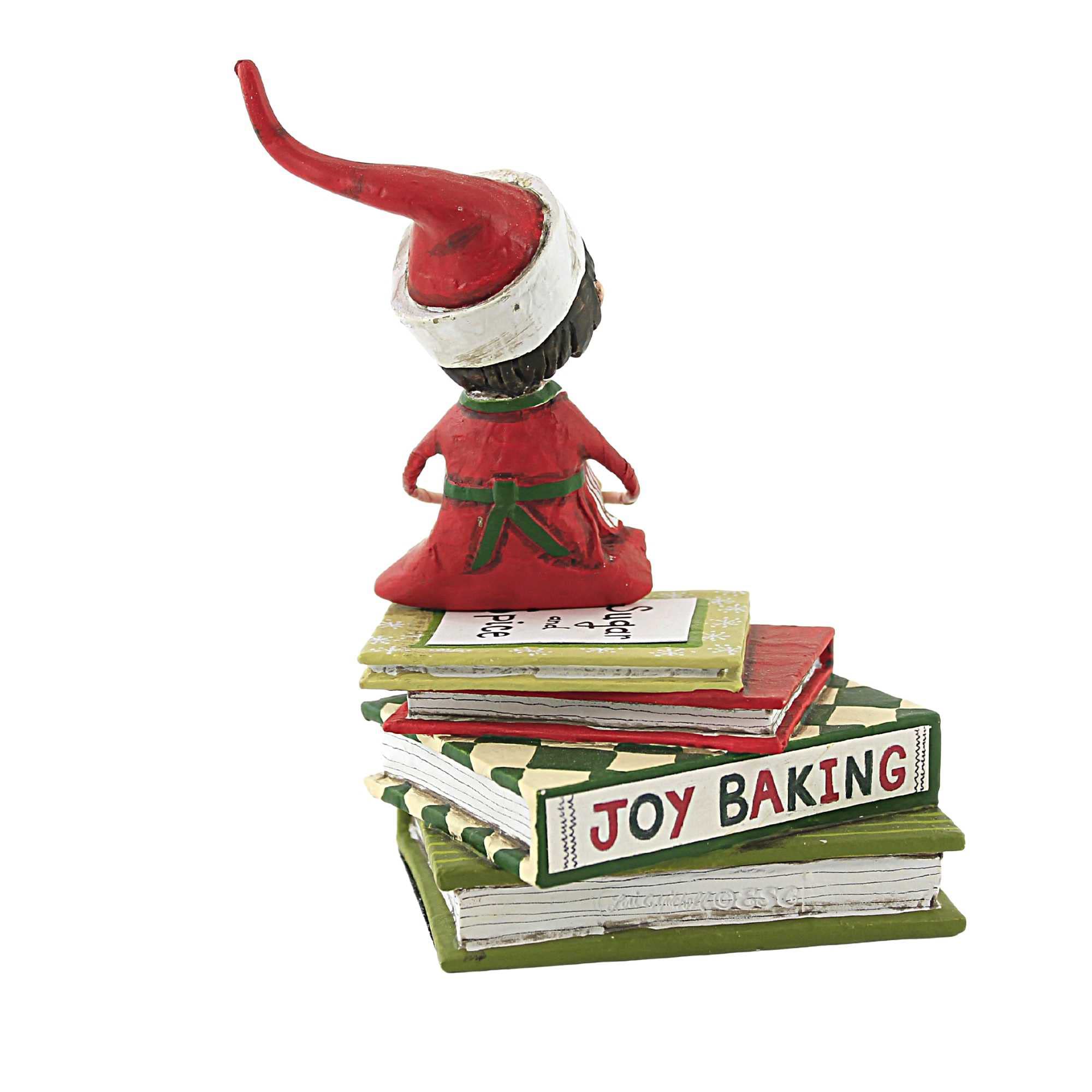 Lori Mitchell Sugar and Spice 7-Inch Polyresin Christmas Cooking Collectible Figurine (13330) - Perfect for Holiday Decor, Gift Giving & Collectors Display