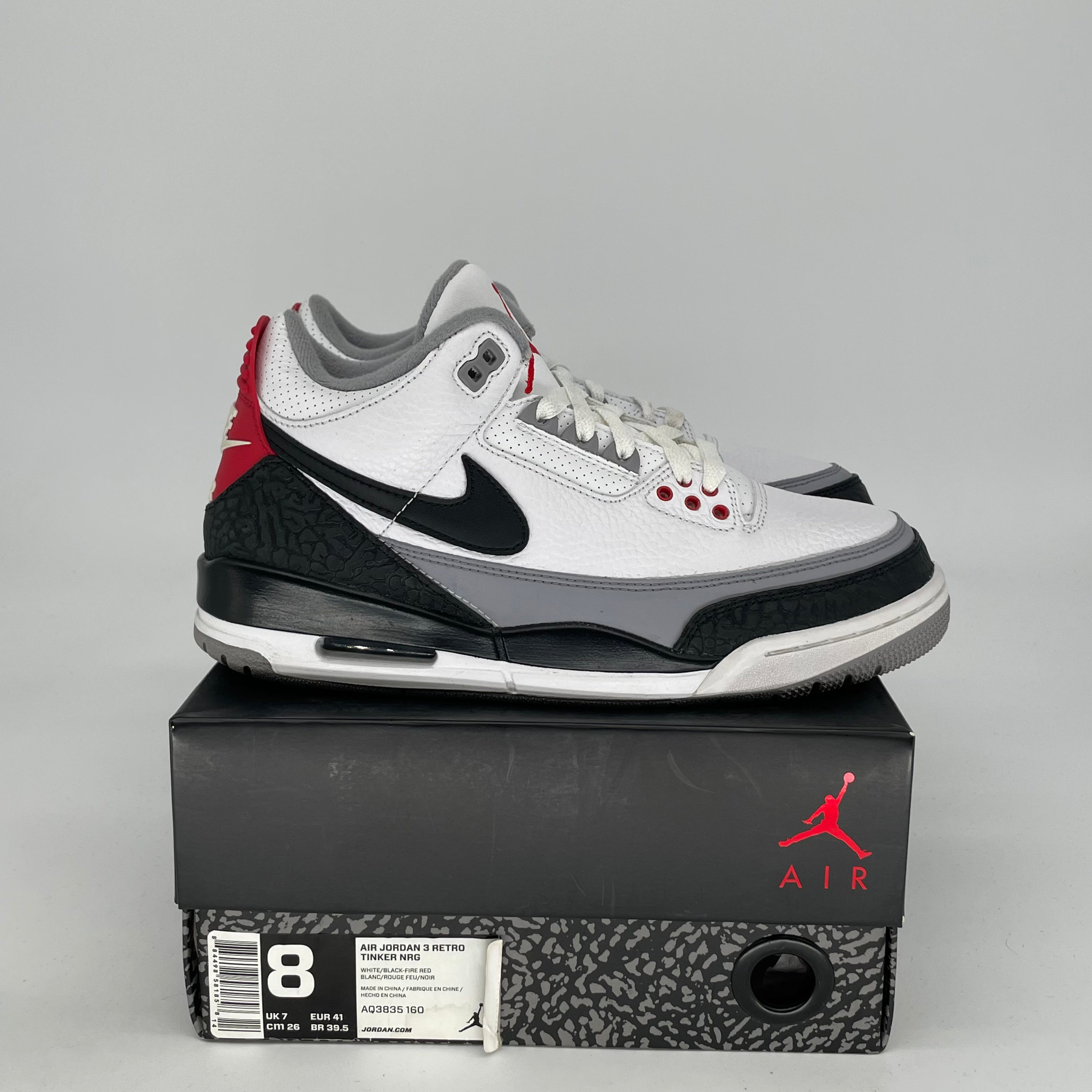 AIR JORDAN 3 TINKER HATFIELD Sneakers - Men's/Women's Size 8/9.5W (AQ3835-160) - Retro Basketball Shoes for Running, Gym & Streetwear Fashion