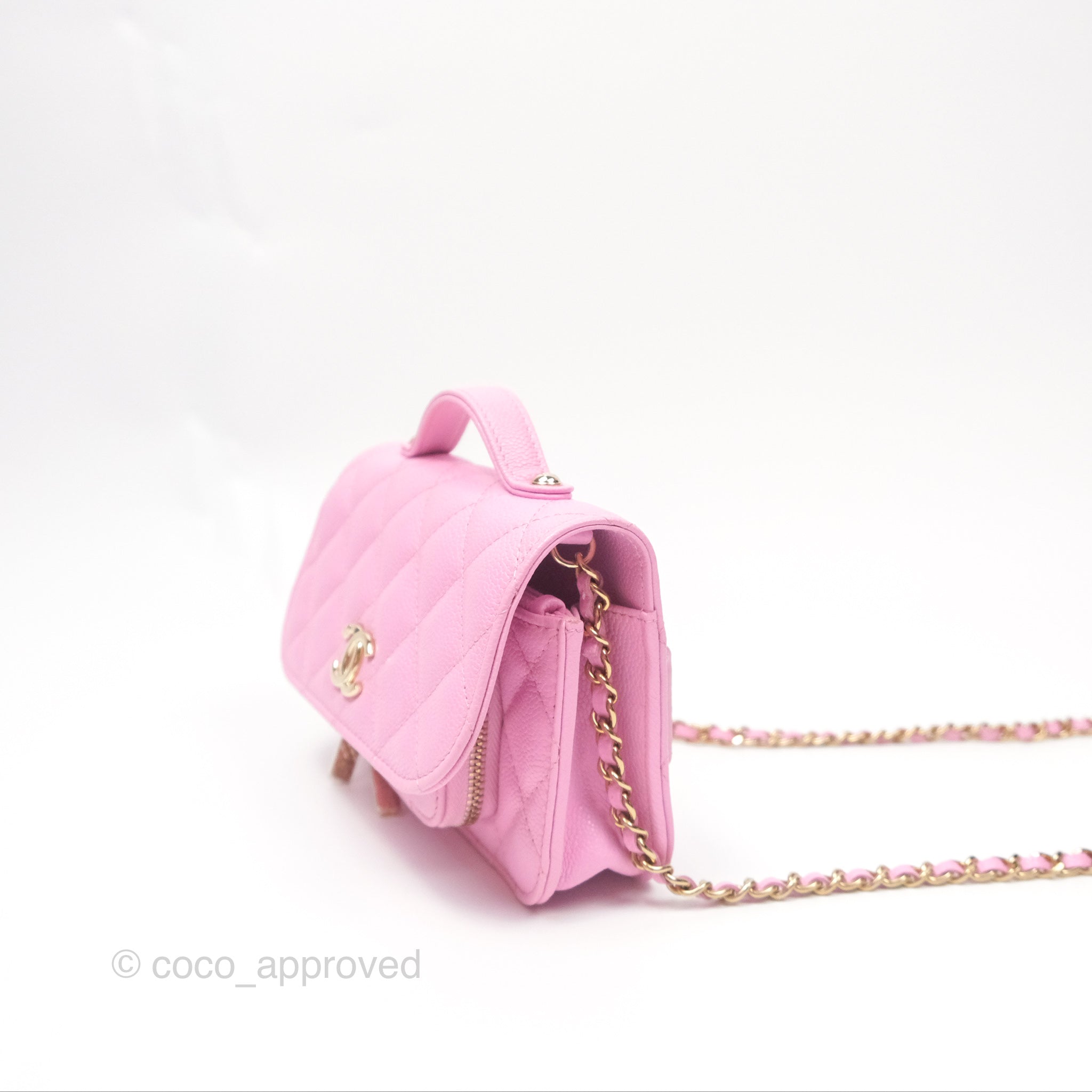 Chanel Business Affinity Clutch with Chain - Pink Caviar Leather & Gold Hardware - Luxury Evening Bag for Women, Perfect for Parties & Special Occasions