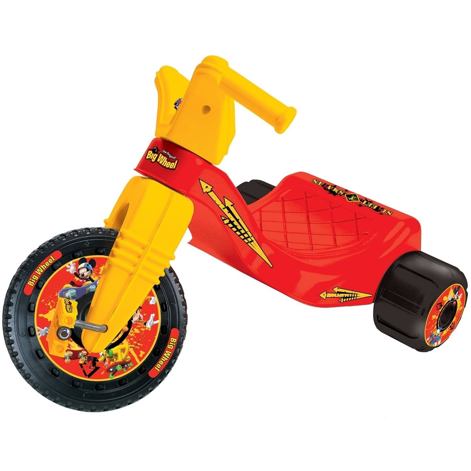 Disney Mickey Mouse Big Wheel Junior Racer - Ride On Toy for Kids Ages 3-5 | Outdoor Play, Birthday Gift, Pretend Play Toy Car for Toddlers
