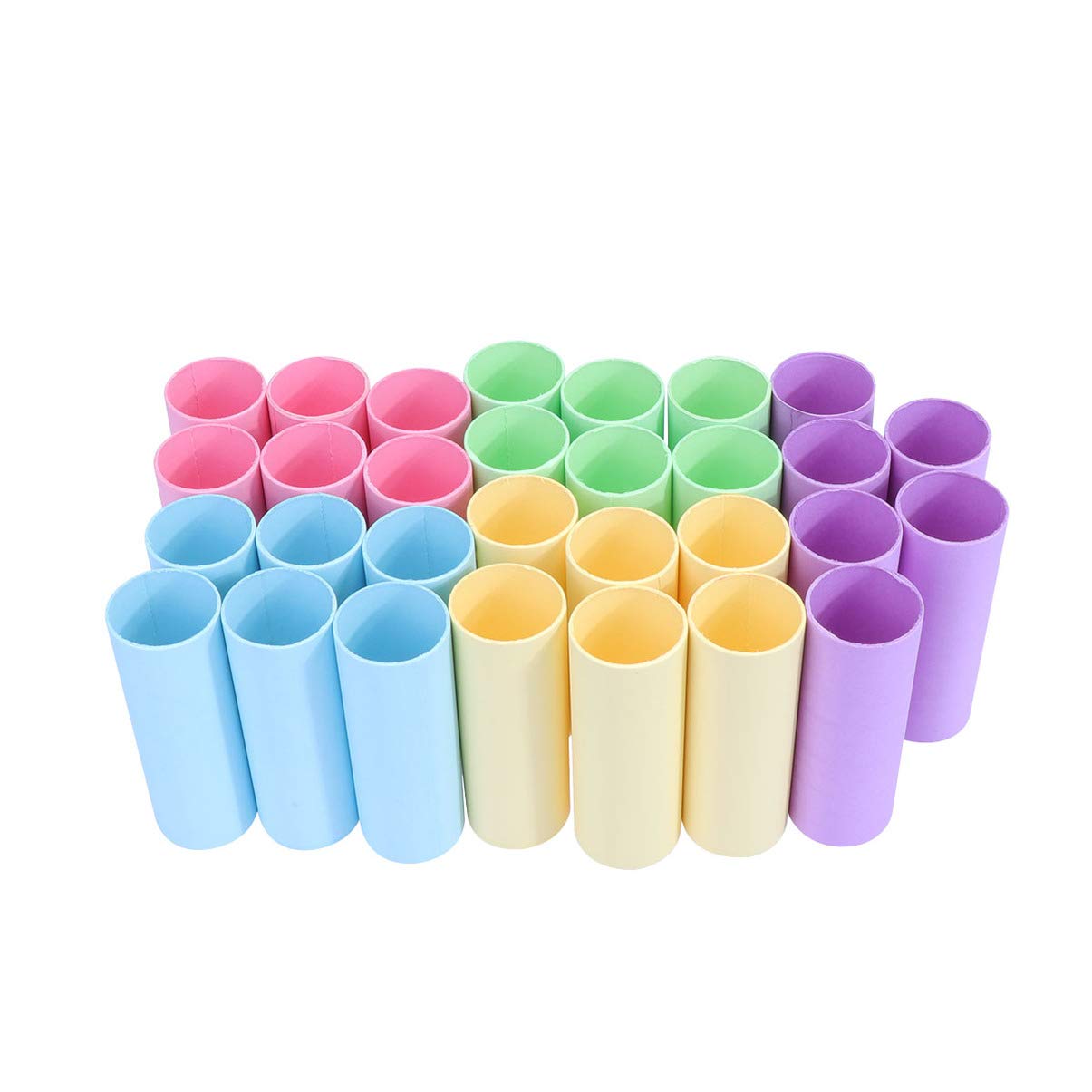 Exceart 20 Pack Cardboard Paper Tubes for Crafts, DIY Newspaper & Tissue Roll Projects - Perfect for Kids Art, Mailbox Decor, and Handmade Gift Wrapping (Great for School, Home, and Office Creative Activities)