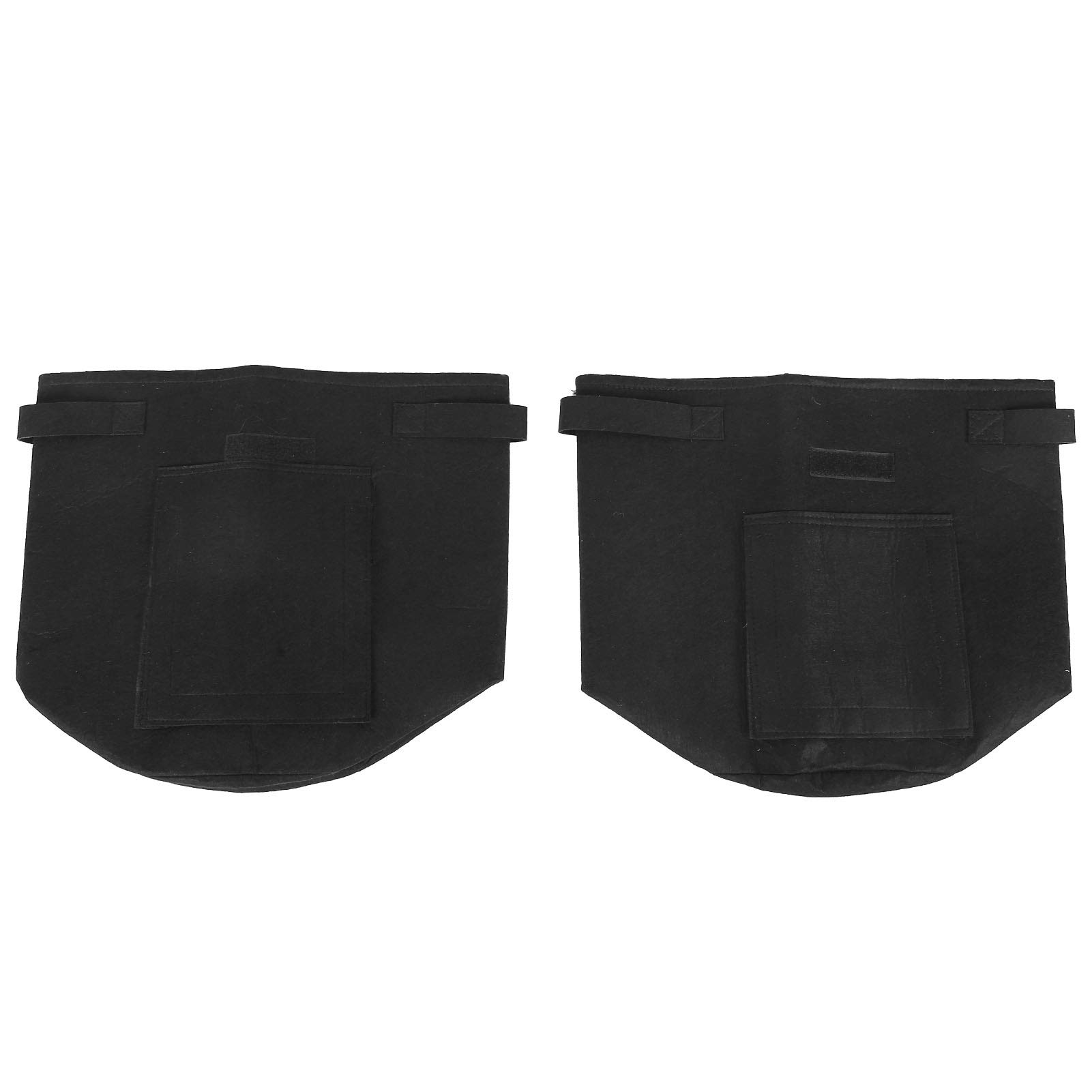 2-Pack Black Plant Grow Bags - Reusable Fabric Pots for Vegetables, Flowers & Herbs | Durable Gardening Containers for Indoor/Outdoor Planting, Home Garden & Courtyard Use