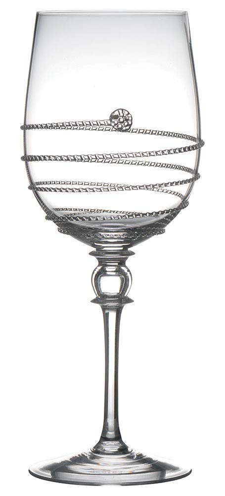 Juliska Amalia Glass Cups - Set of 4 Elegant Full-Body Red Wine Glasses for Cabernet & Merlot | Perfect for Dinner Parties, Wine Tasting & Romantic Evenings