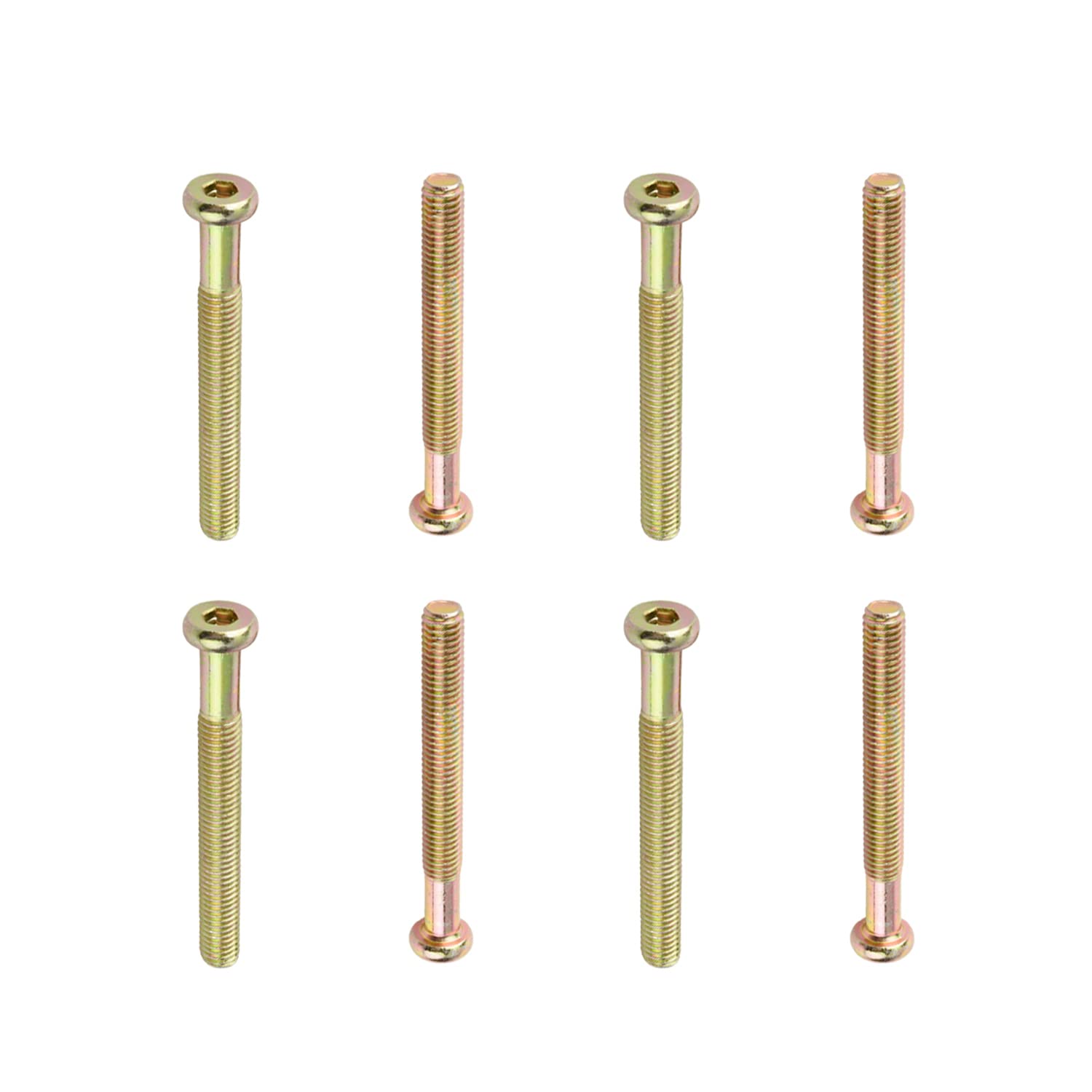 15Pcs M8x70mm Hex Socket Flat Head Screws - Furniture Bolts for DIY & Repair