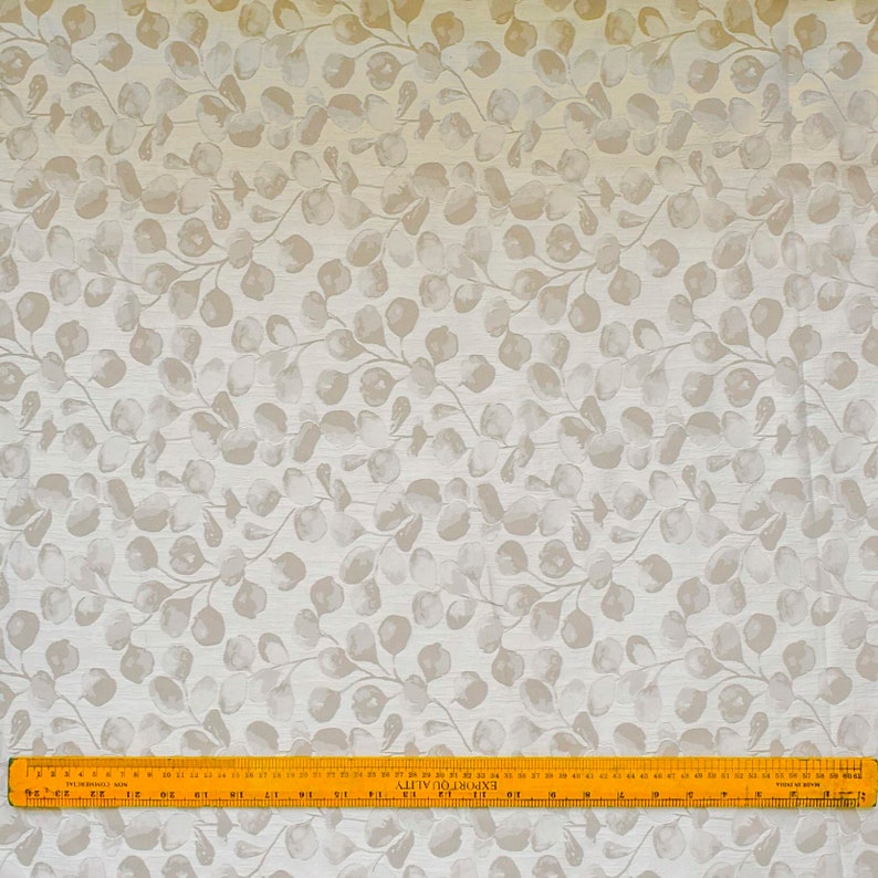 Premium Beige Jacquard Fabric by the Yard - Soft Textured Upholstery & Drapery Material for Home Decor, DIY Projects, and Sewing Crafts