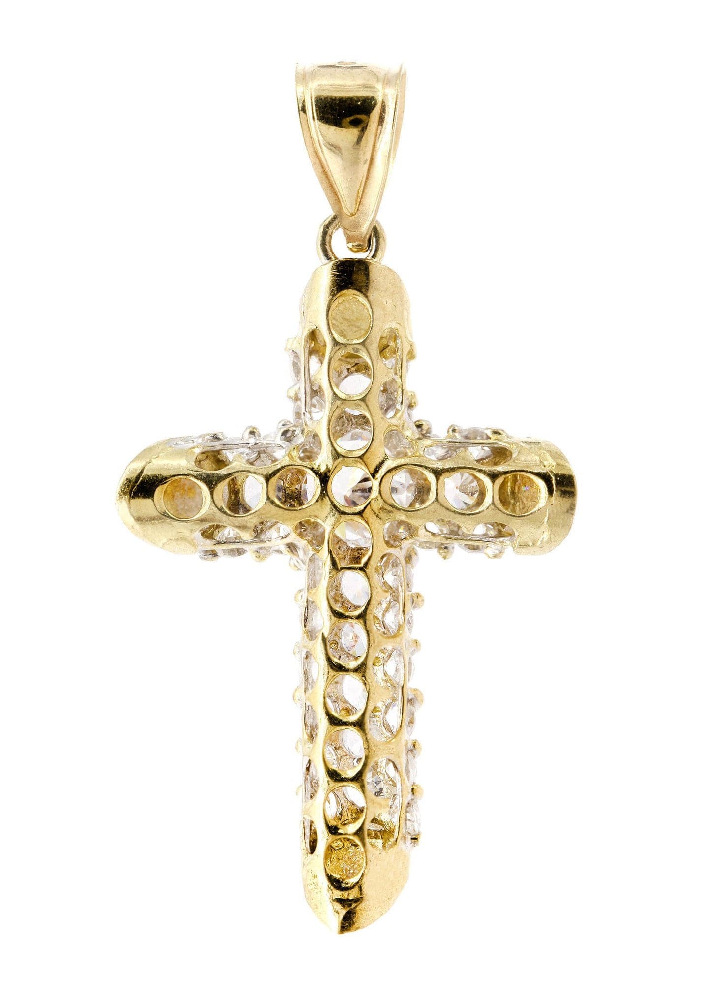 10K Gold Cross Pendant Necklace - 6.3 Grams Religious Jewelry for Women & Men - Perfect for Baptism, Confirmation & Everyday Wear