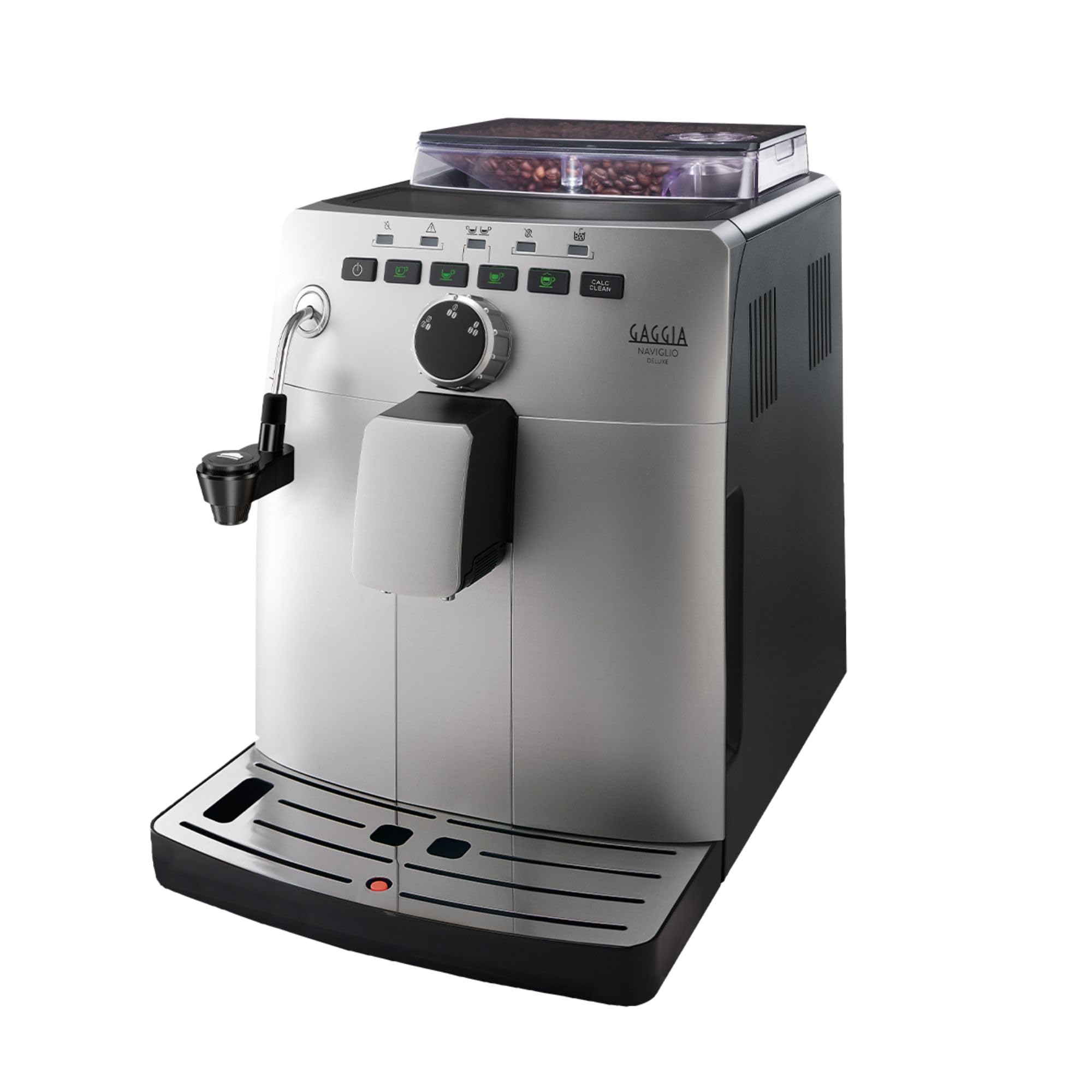 Gaggia HD8749/11 Naviglio Deluxe Automatic Espresso & Cappuccino Machine - 15 Bar Pressure, 1850W, 1.5L Water Tank, 100% Made in Italy - Perfect for Home Baristas & Coffee Lovers (Silver)