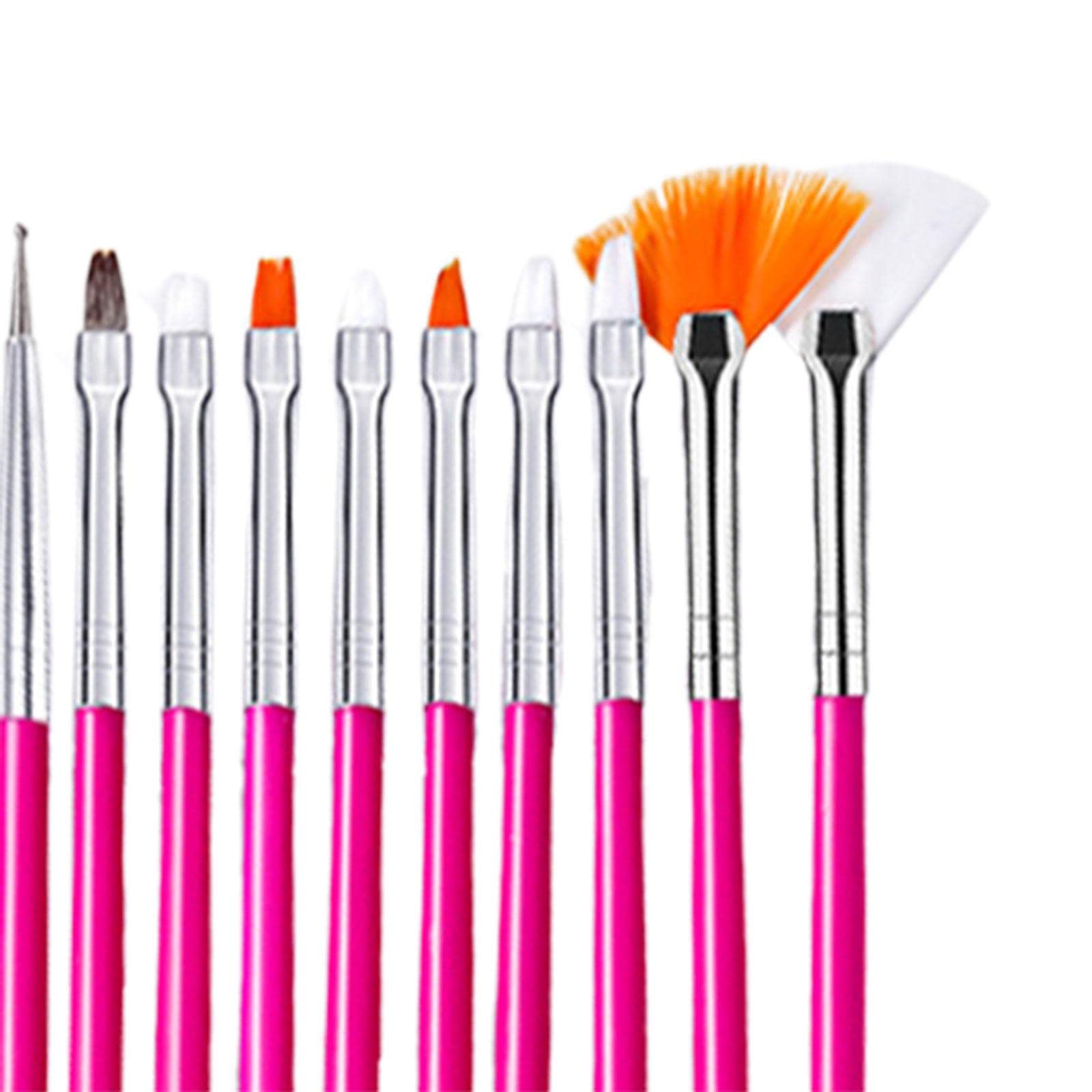 Fonowx 15-Piece Nail Art Pen Set - Gradient Nail Pens for DIY Manicures, Dotting Tools for Nail Designs - Rose Red - Perfect for Home Salon, Party Nail Art & Gift for Women & Girls