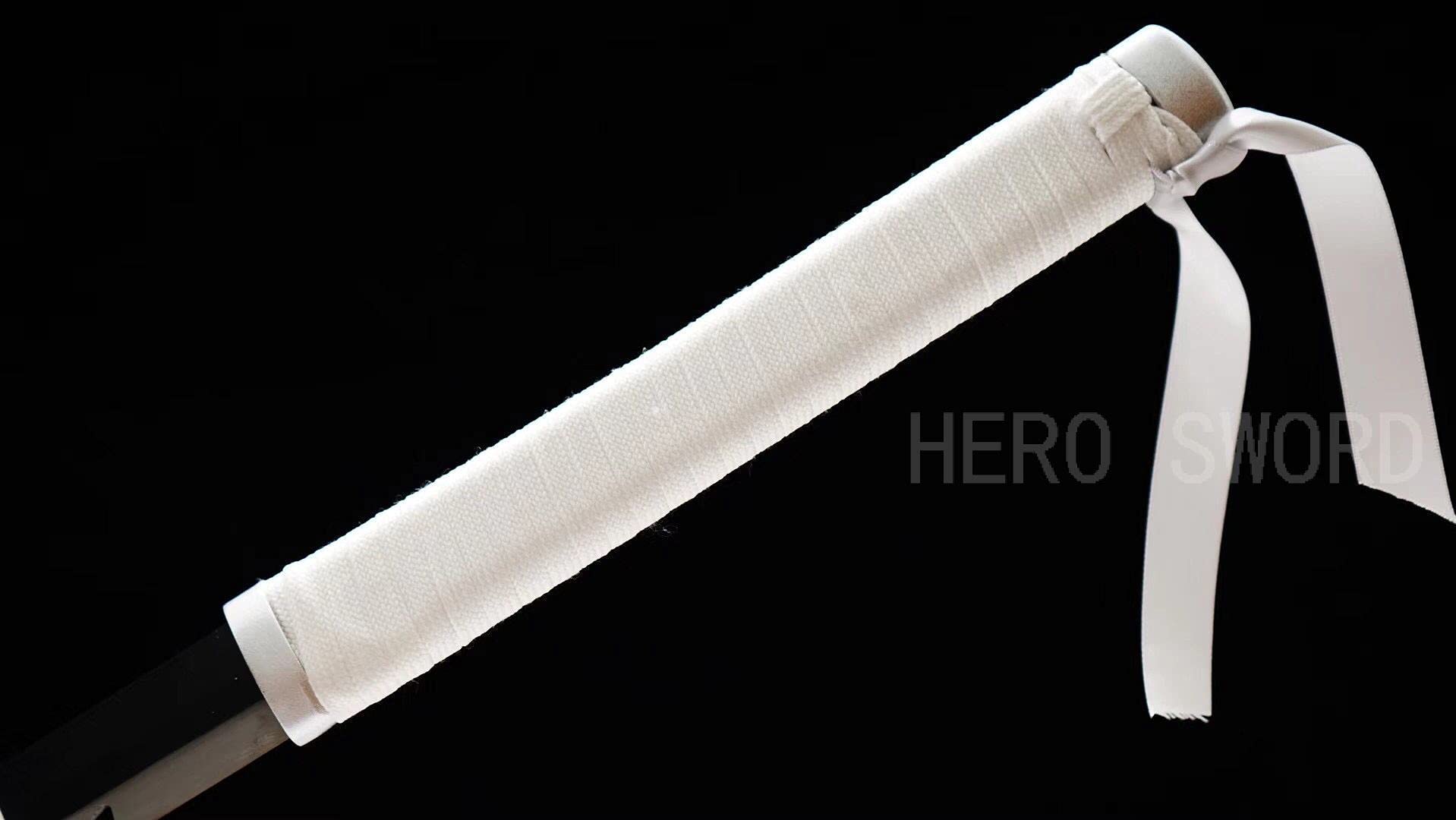 HERO SWORD Japanese Anime Katana - Hand Forged 1045 Carbon Steel Samurai Sword, Full Tang Handmade Sharp Practical Blade for Cosplay, Martial Arts Training & Demon Slayer Collection