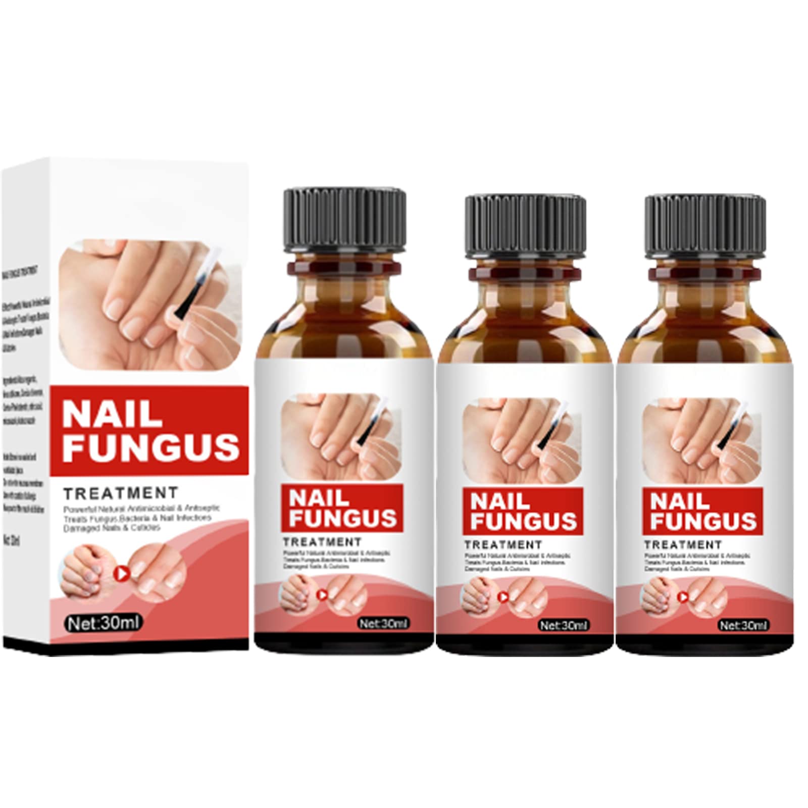 **TLOPA 30ML Intense Nail Growth & Strengthening Serum – Fast Repair Essence for Stronger Nails in 7 Days, Visible Results in 2 Weeks (3-Pack) – Perfect for Brittle, Weak, or Damaged Nails at Home or Salon**