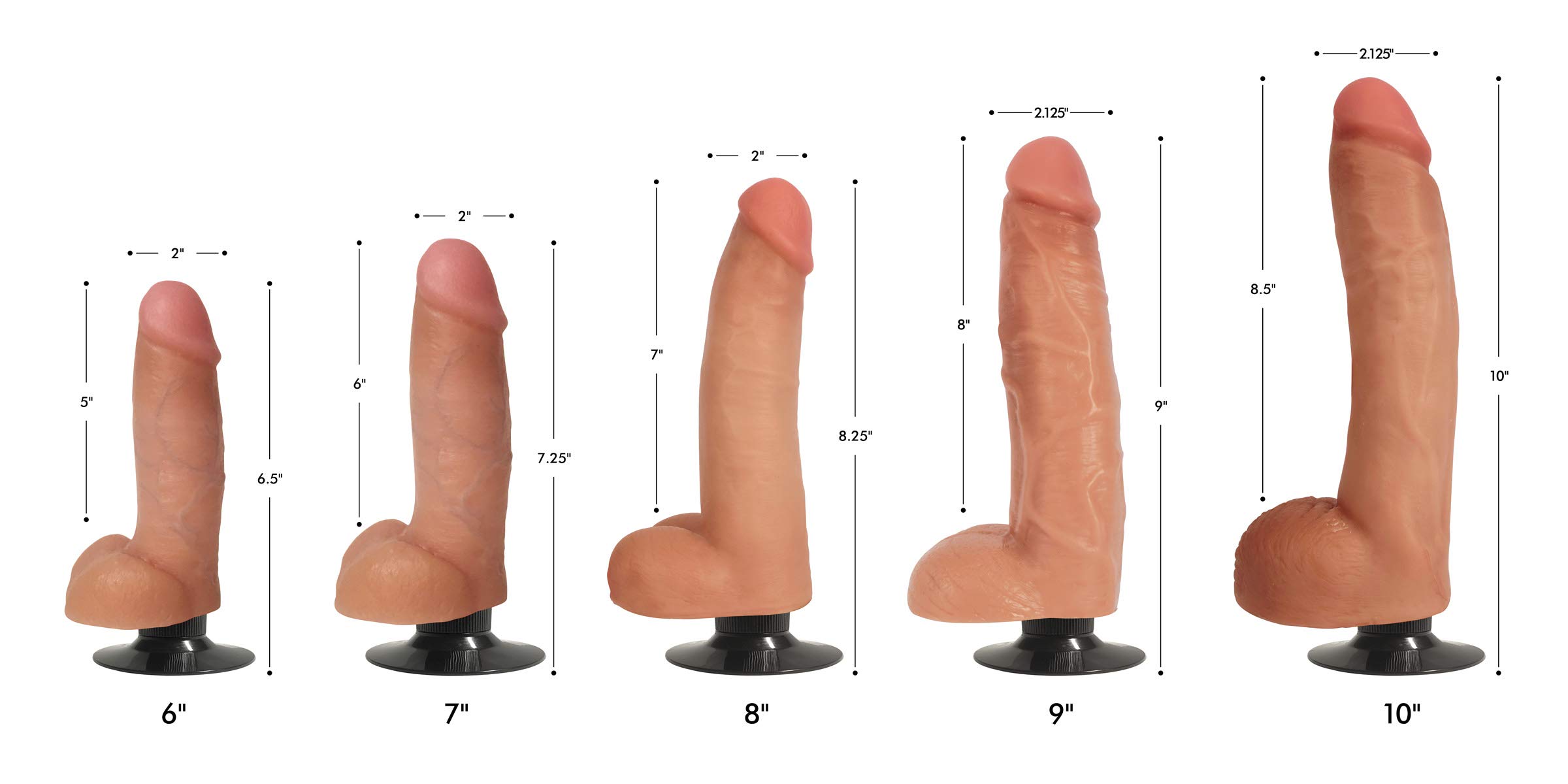 10 Inch Jock Light Bareskin Vibrating Dildo with Realistic Balls - Powerful Adult Toy for Solo Play & Couples Intimacy