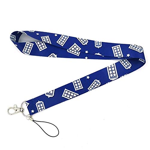 Doctor Who Tardis Phone Booth Lanyard Keychain - 17.5