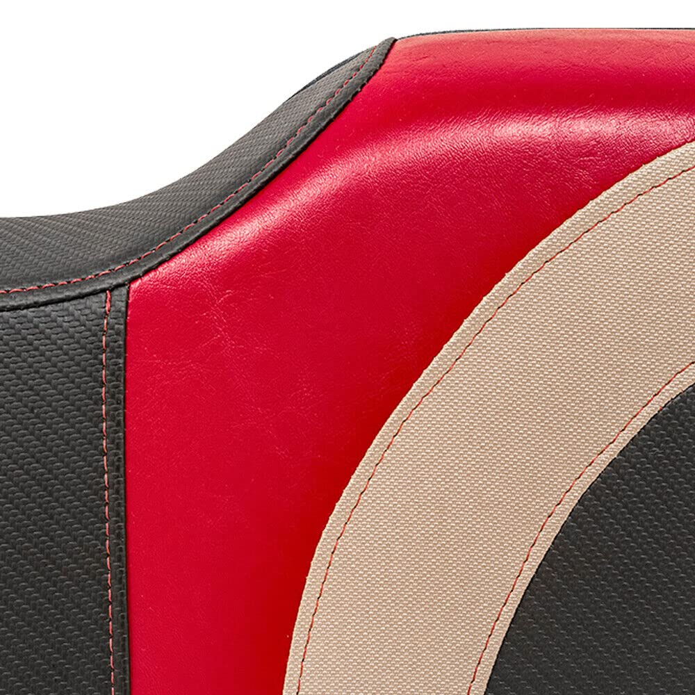 Premium Red Dot Blade Front Seat Covers for Club Car DS Golf Carts (2000-2015 Models) - One-Piece Seat Back Design - Durable & Weather-Resistant for Golfing, Camping & Outdoor Adventures