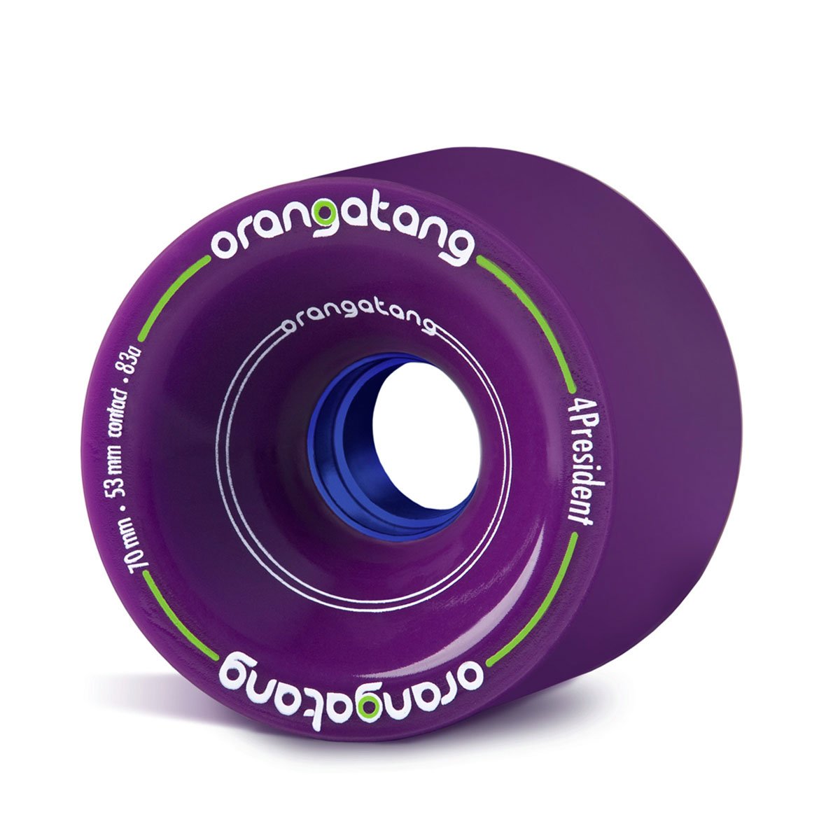 Orangatang 4 President 70mm Longboard Wheels - Set of 4 - High Performance Cruising Wheels for Smooth Rides on Streets & Parks