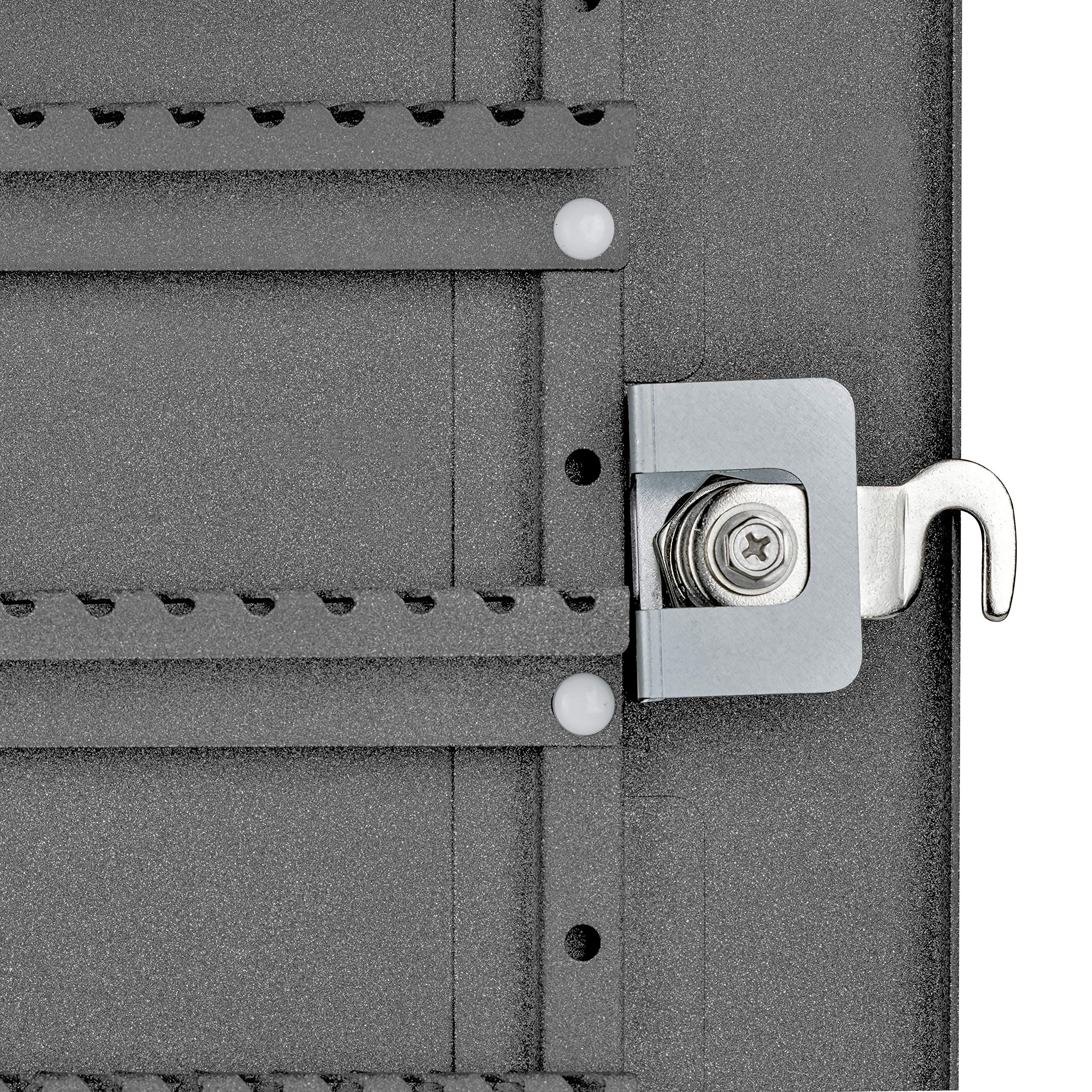 Mail Boss 8152 Key Boss - Heavy Duty Commercial Grade Steel High Security Adjustable Key Cabinet - 105 Position Key Organizer with Combination Lock - Granite Finish - Ideal for Offices, Hotels & Property Management Security