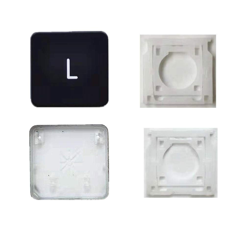 MacBook Pro & Air Replacement L Key Cap & Hinges - Compatible with MacBook Pro A1425 A1502 A1398 & MacBook Air A1369 A1466 A1370 A1465 - Fix Broken Keyboard Keys for Typing, Coding & Office Work