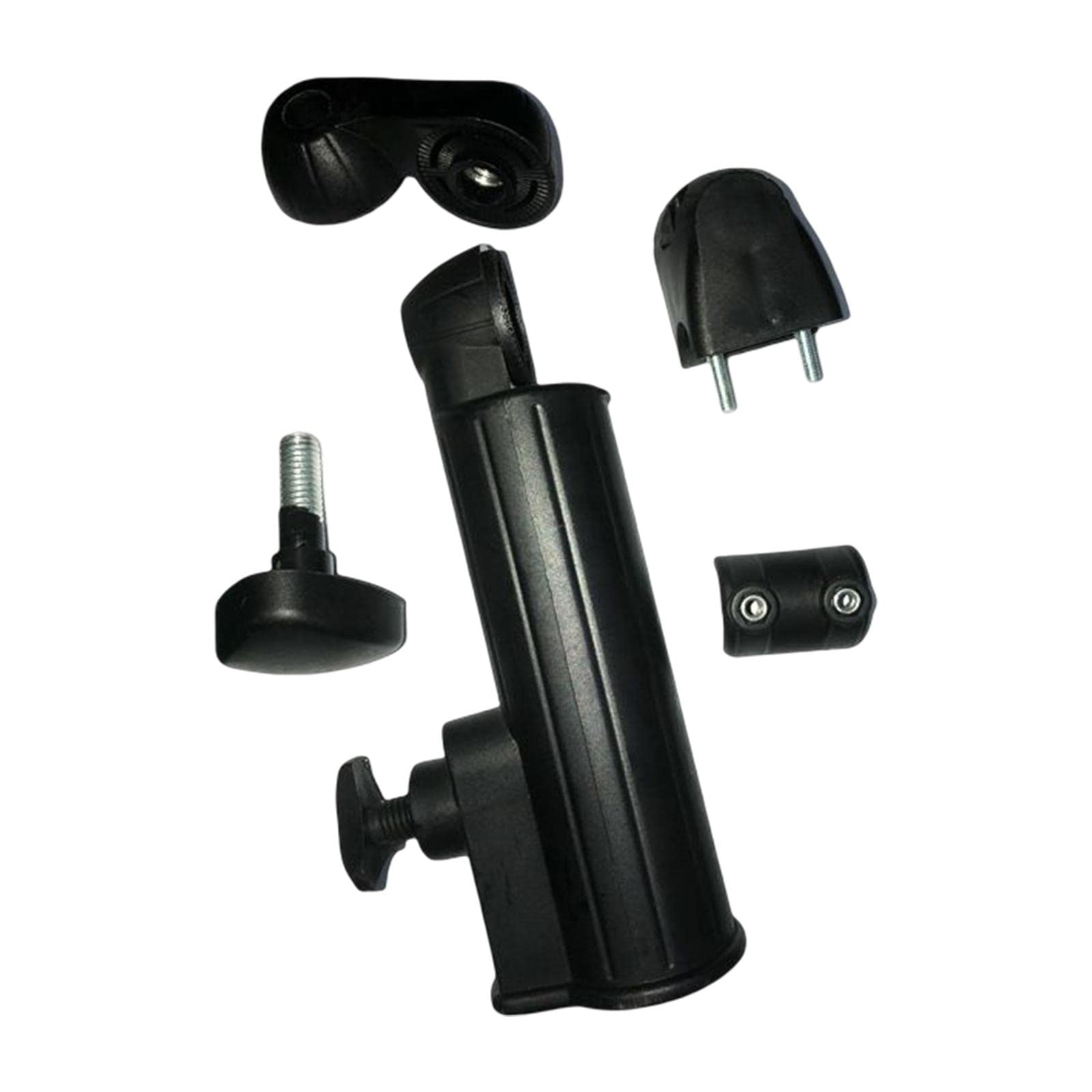 Golf Umbrella Holder Stand - Hands-Free Golf Cart Umbrella Clamp for Rain & Sun Protection - Perfect for Golf Carts, Push Carts & Outdoor Events