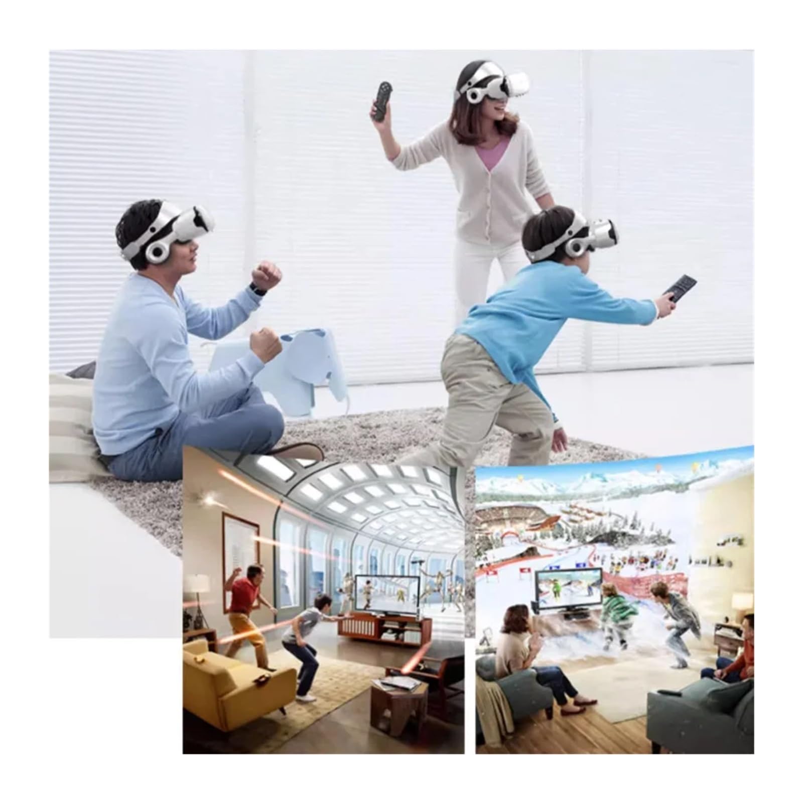 VR Glasses All-in-One Headset | 3D HD Virtual Reality Gaming Glasses | Compatible with iPhone & Android | Perfect for Gaming, Movies & Virtual Travel